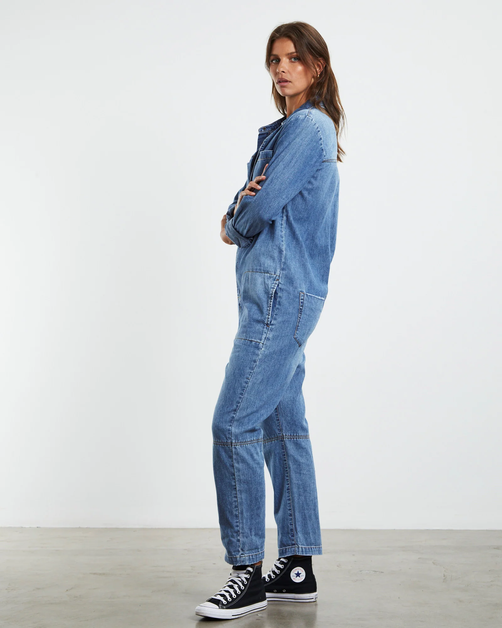 Paradise Utility Jumpsuit Pacifica Blue - Image 4