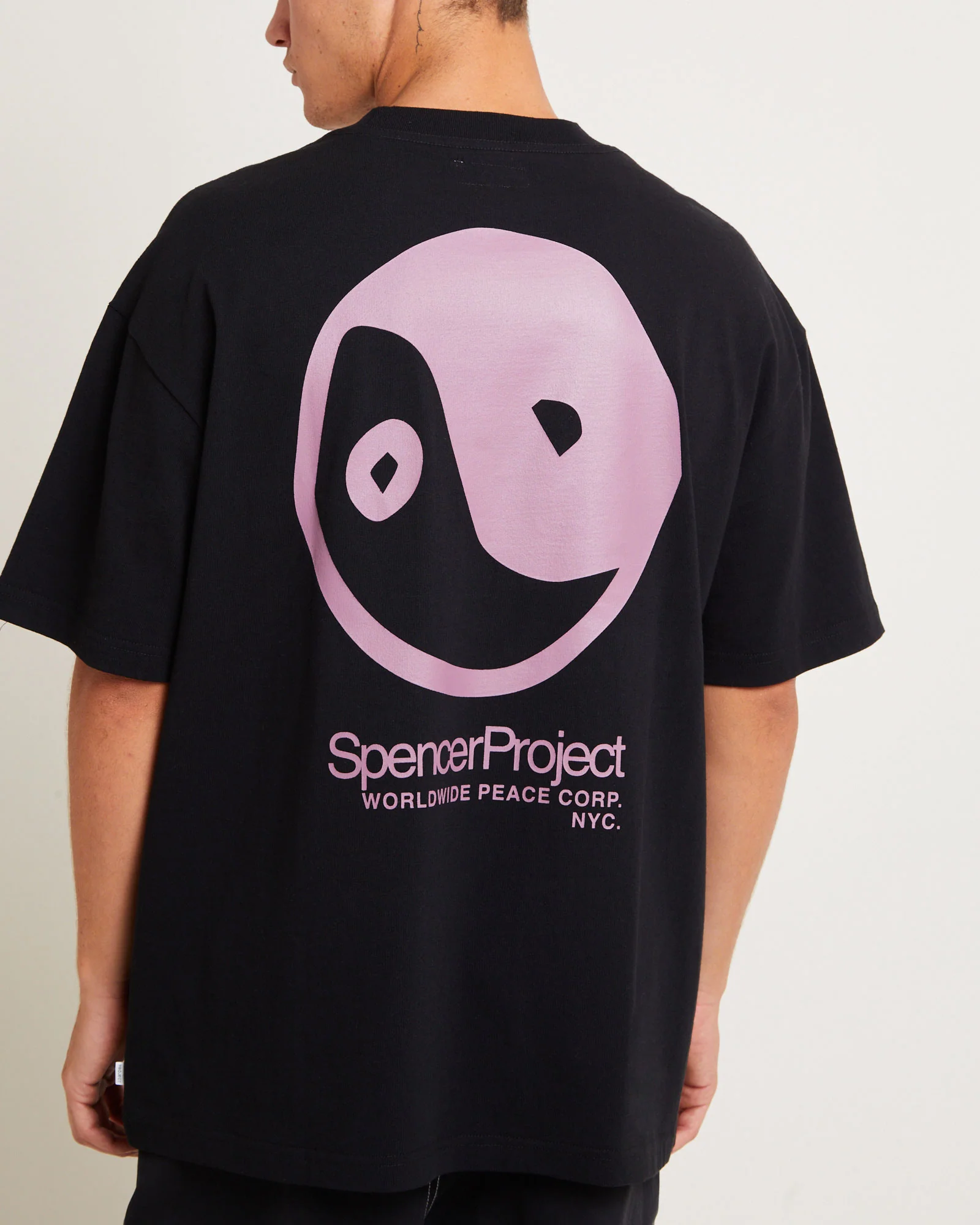 Peace Corp Short Sleeve T-Shirt in Black - Image 5