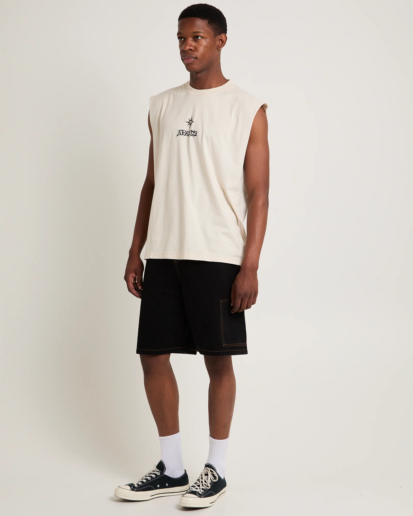 Peace Out Short Sleeveless T-Shirt - Image 4