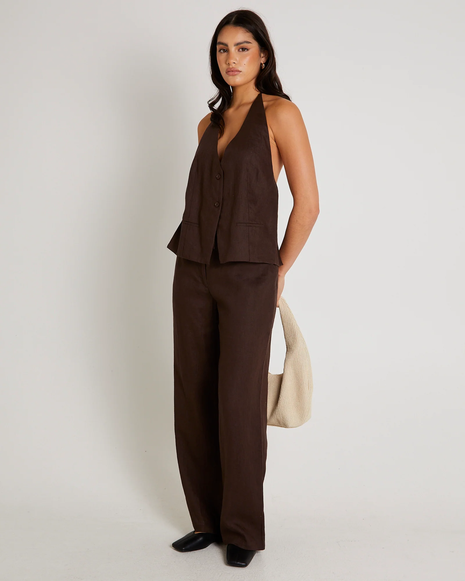 Peta Plunge Halter Top - Image 6