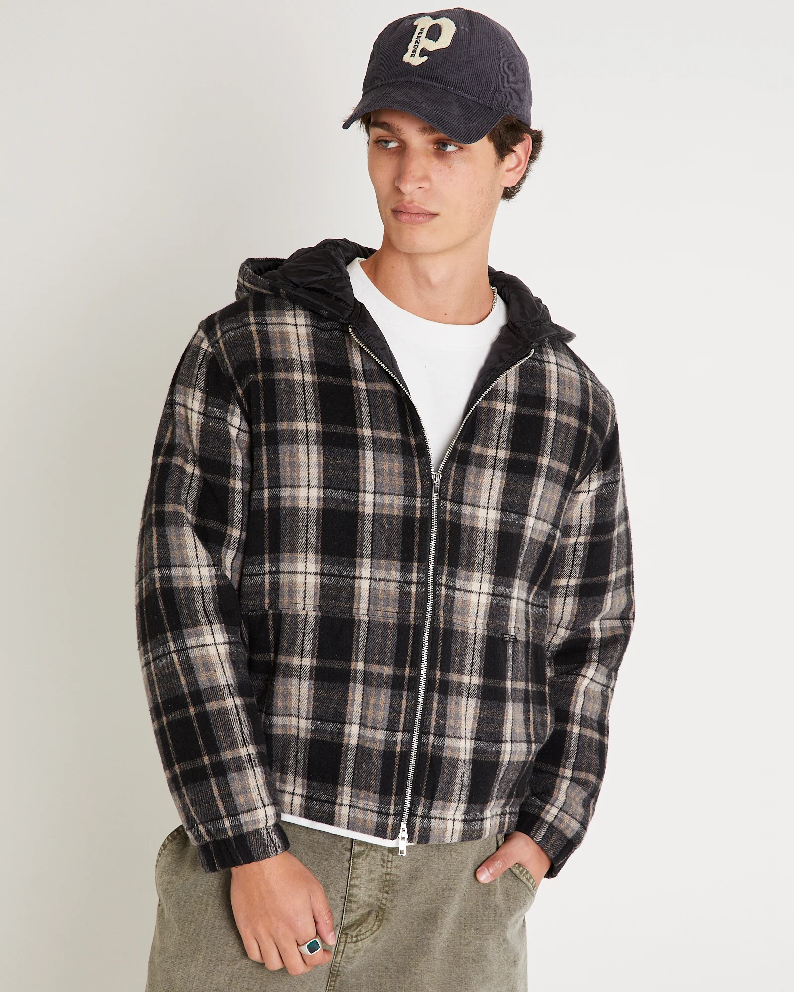 Phoenix Plaid Wool Work Jacket - Image 3