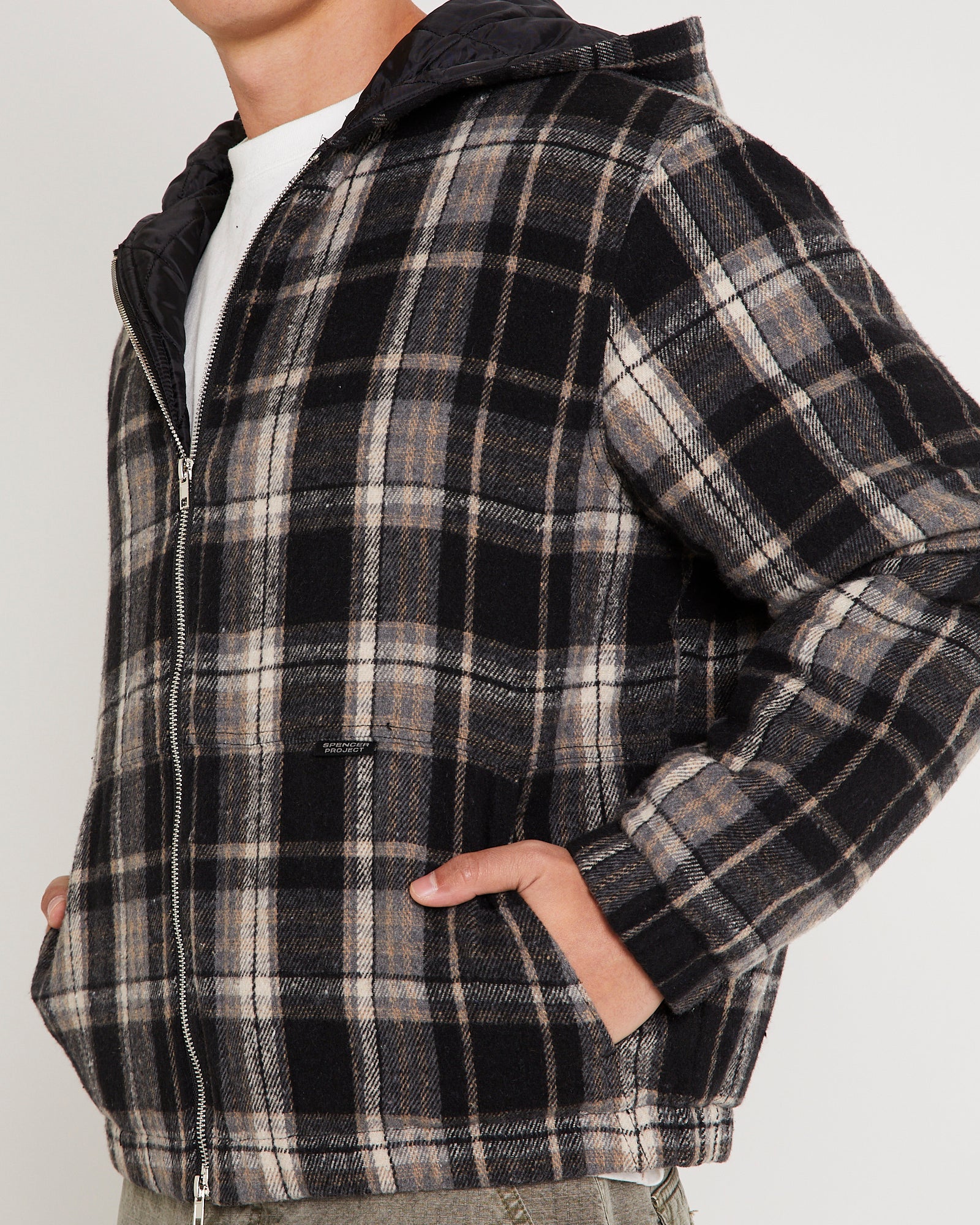 Phoenix Plaid Wool Work Jacket - Image 5