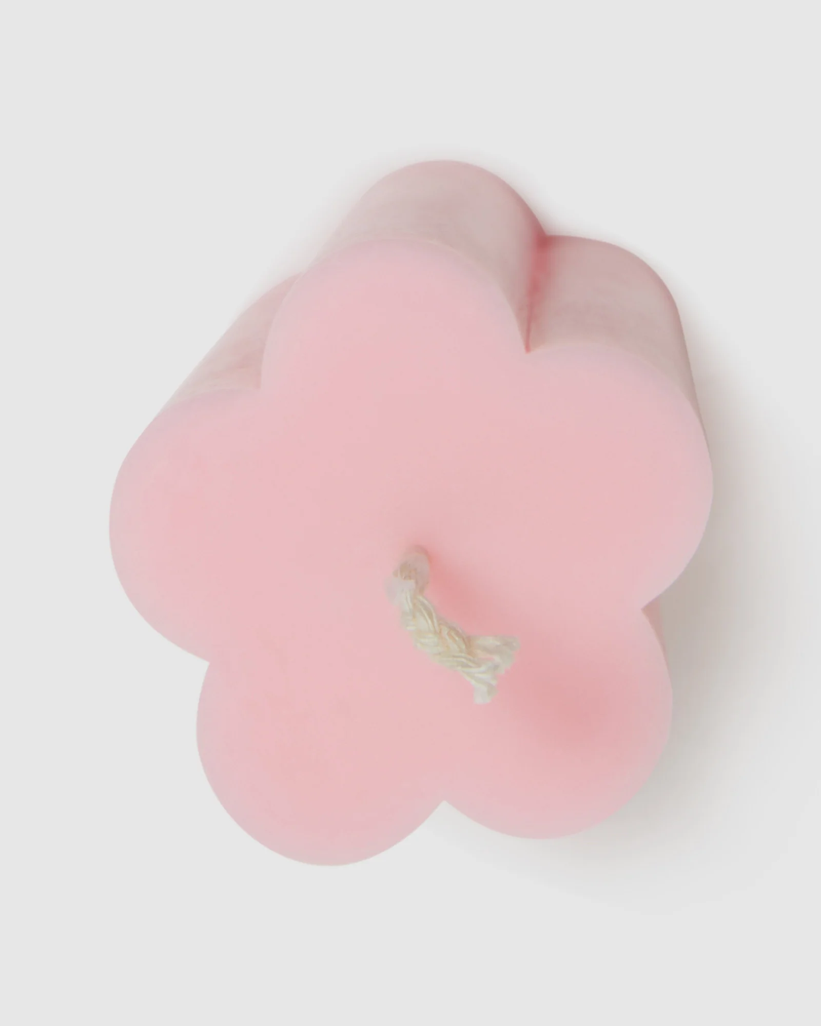 Pink Bloom Pillar Candle Marshmallow Pink - Image 3