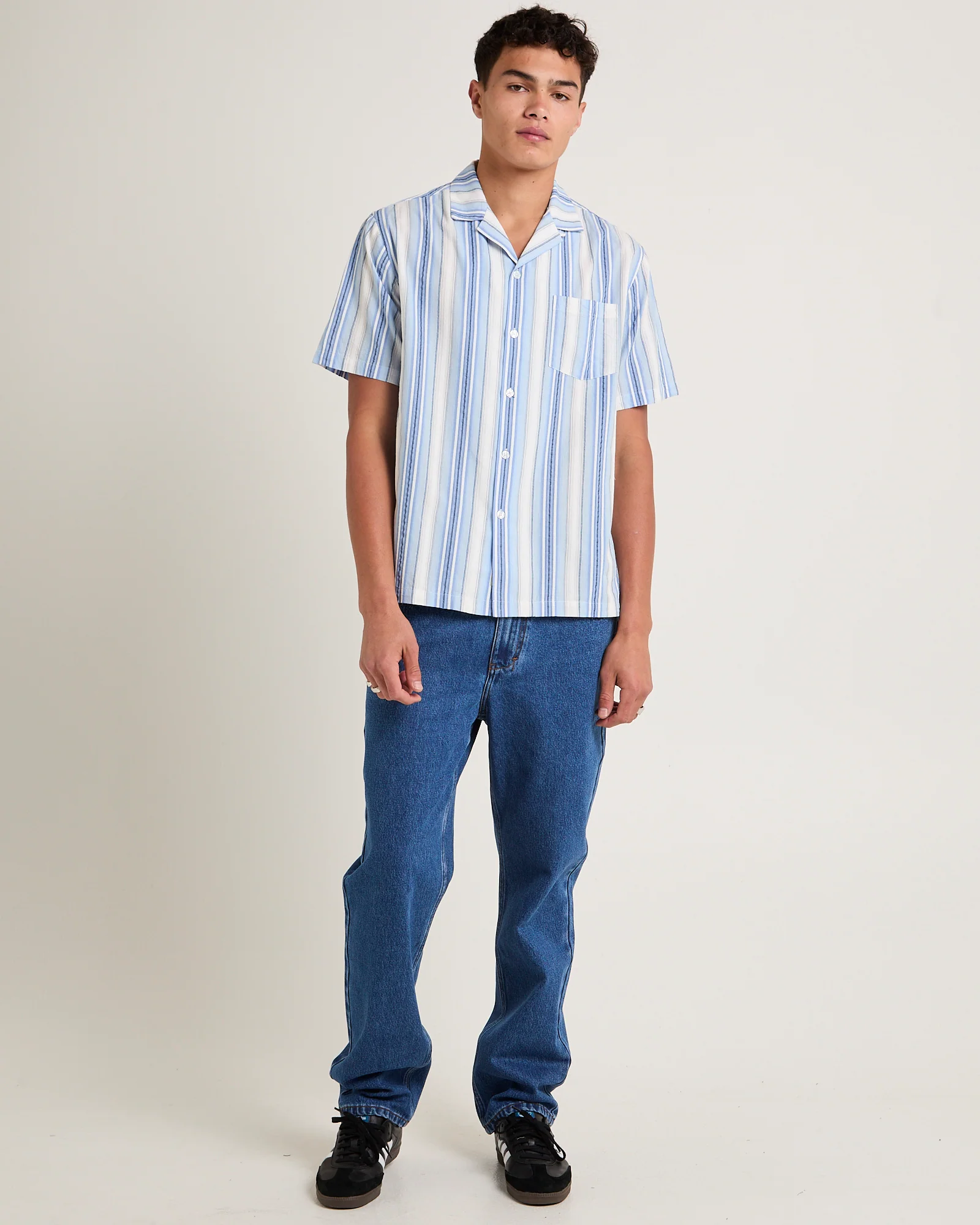 Pinnacle Stripe Short Sleeve Resort Shirt - Image 3