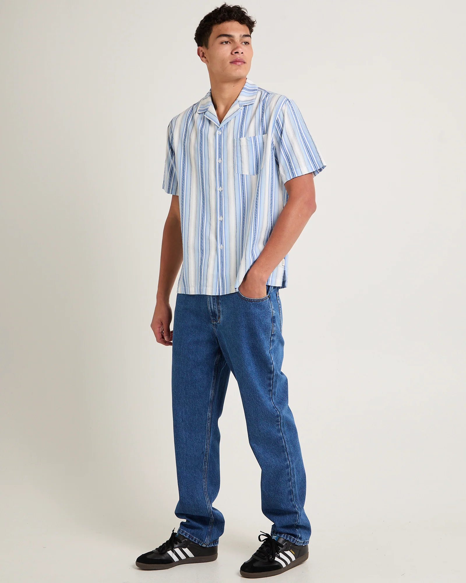 Pinnacle Stripe Short Sleeve Resort Shirt - Image 4