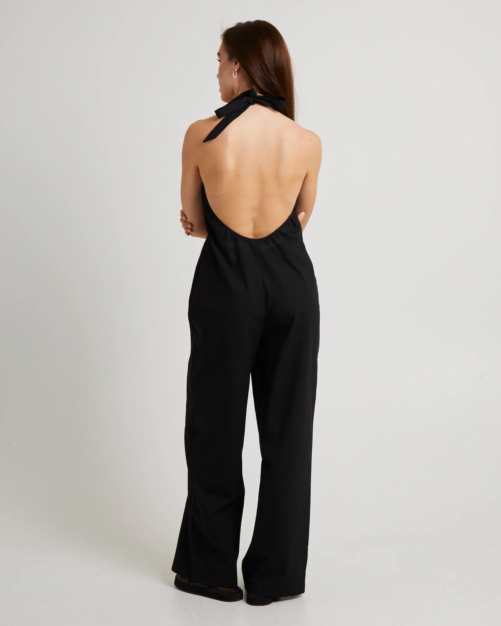 Piper Halter Button Front Jumpsuit - Image 2
