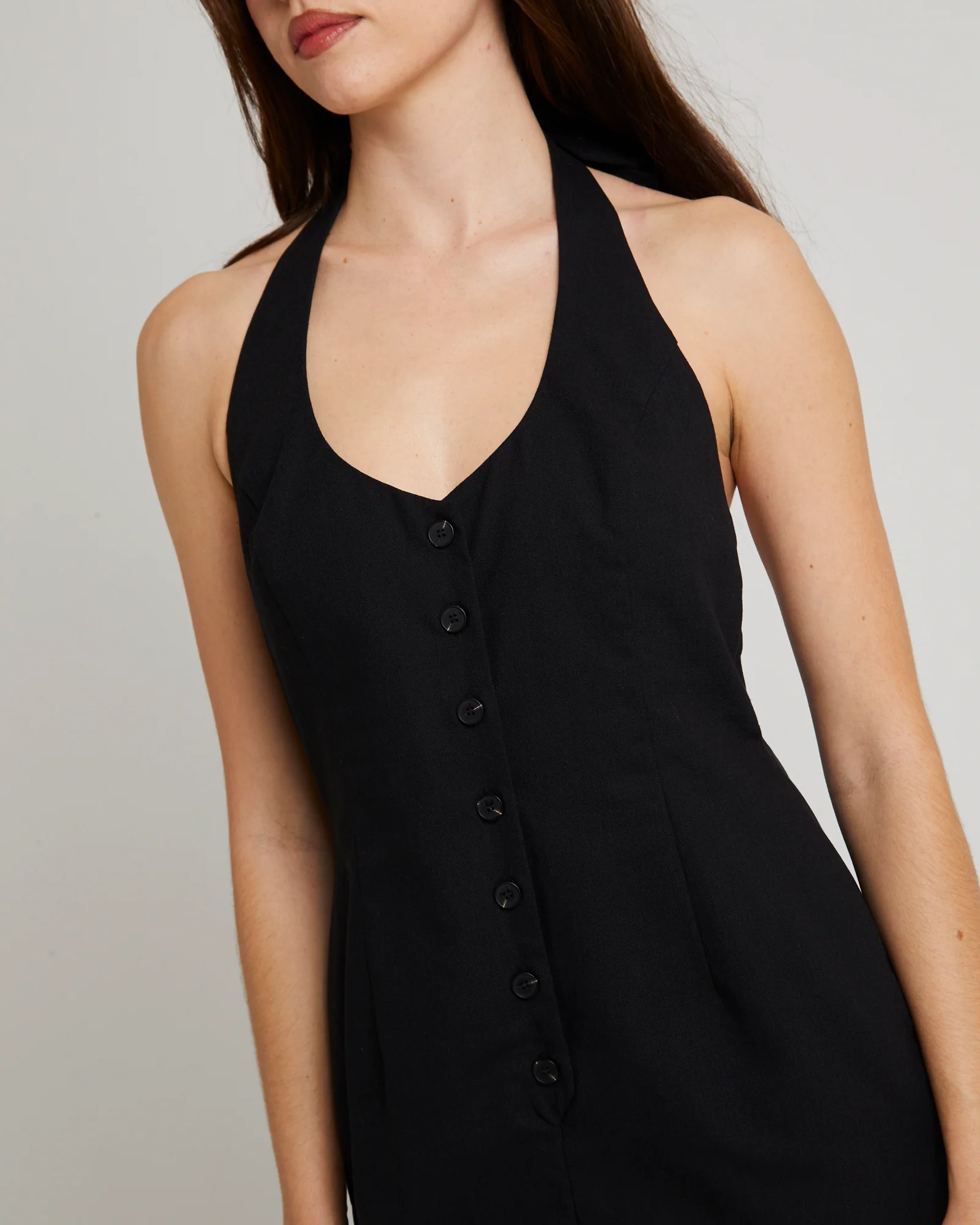 Piper Halter Button Front Jumpsuit - Image 5