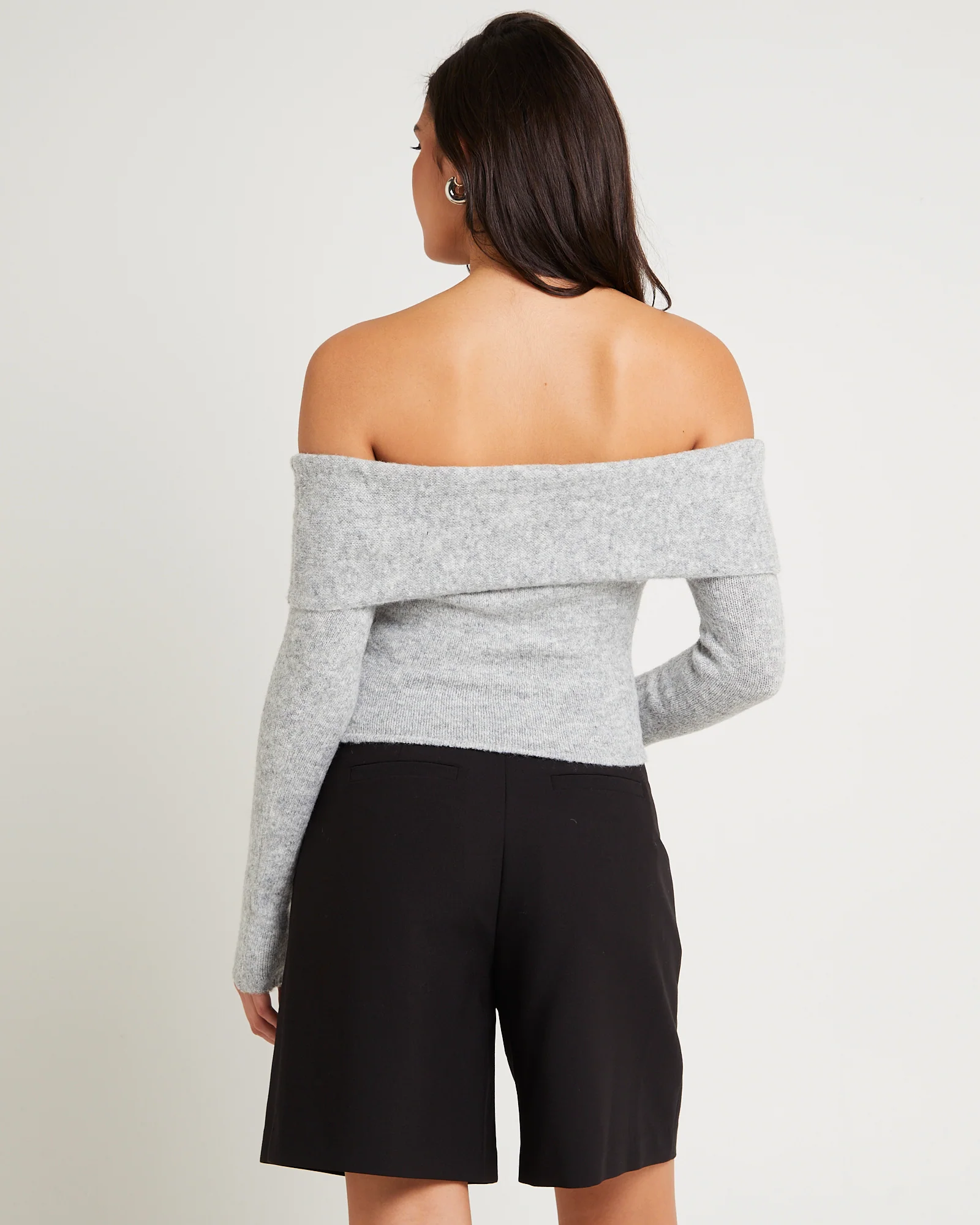 Piper Twist Off Shoulder Long Sleeve Knit - Image 2
