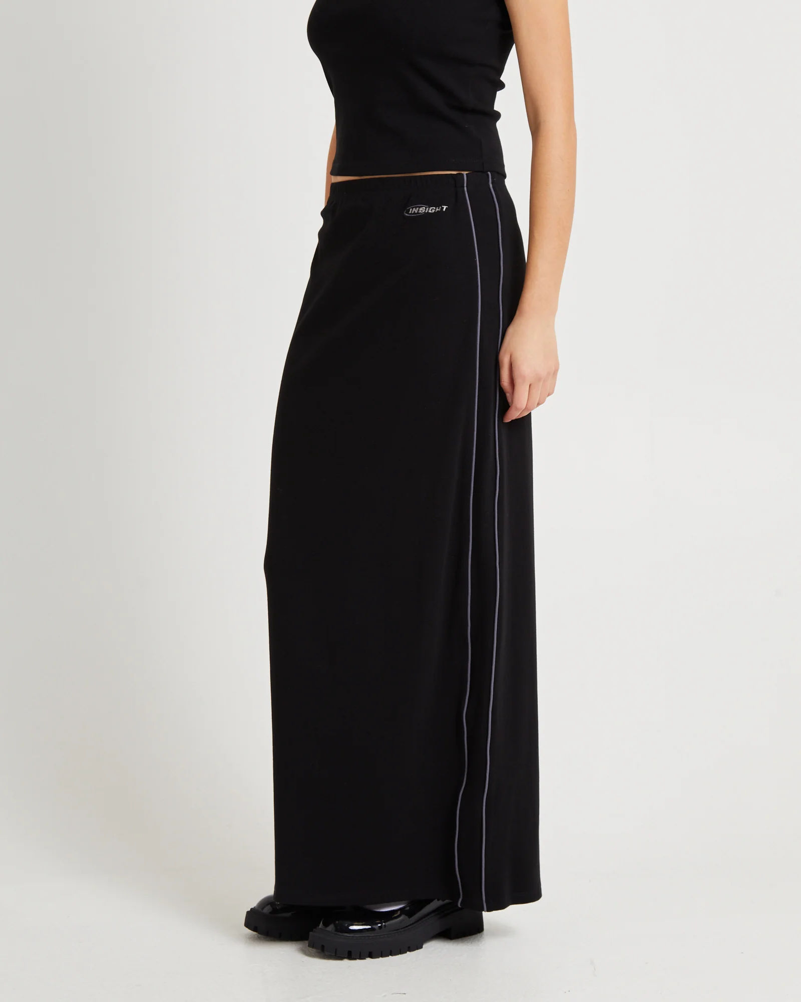 Pitch Piped Maxi Jersey Skirt - Image 4