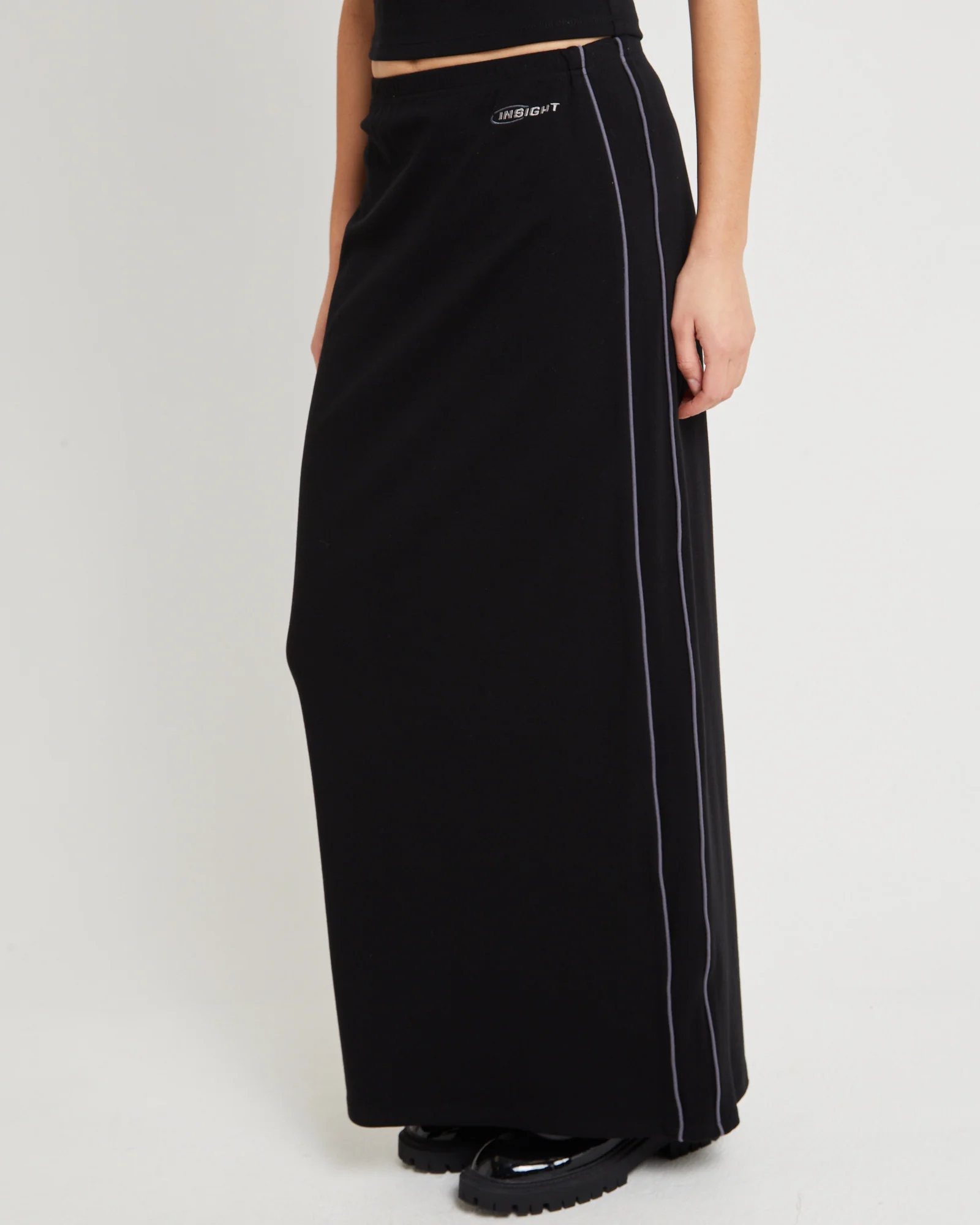 Pitch Piped Maxi Jersey Skirt - Image 5