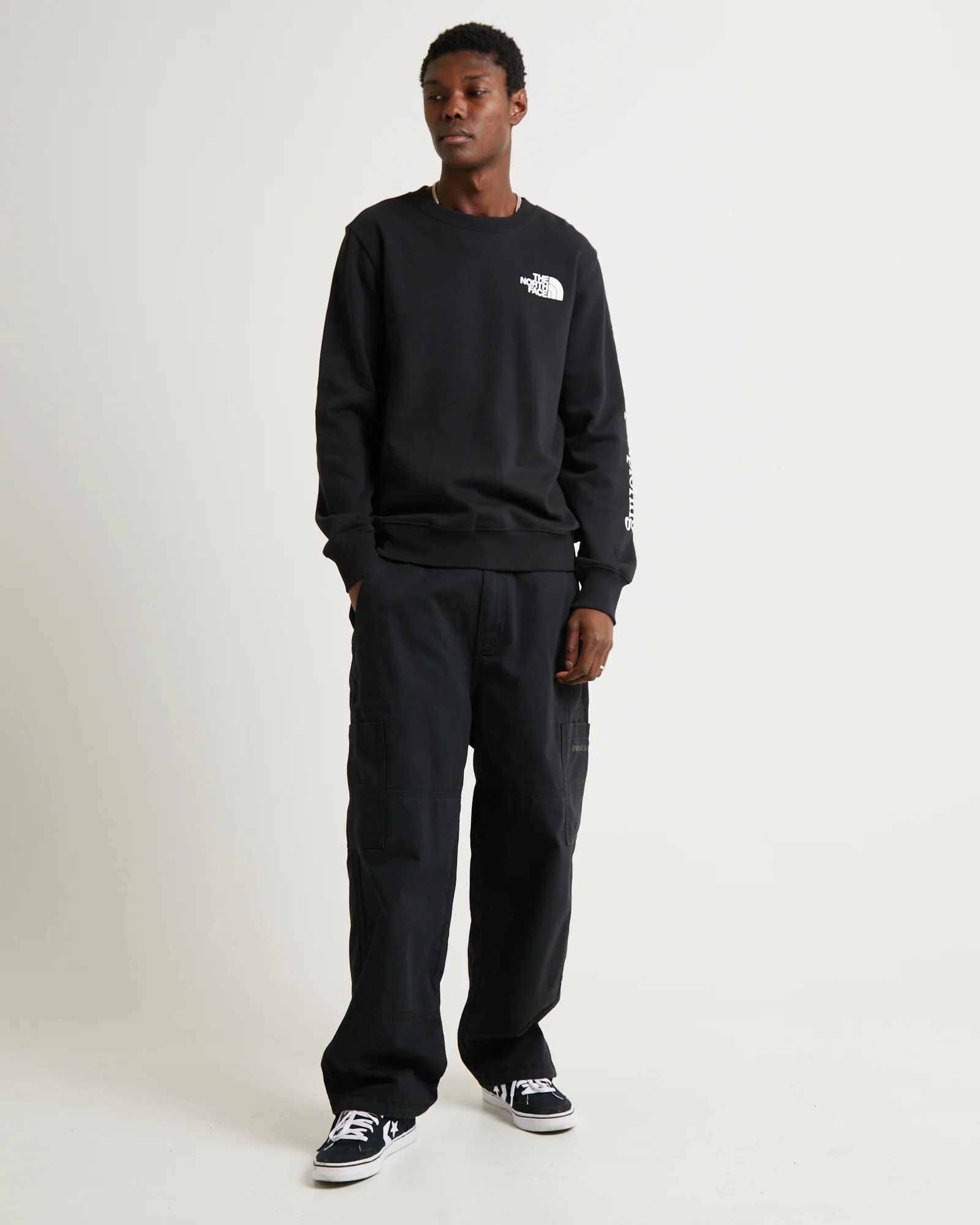 Places We Love Crew Neck Jumper Black - Image 2