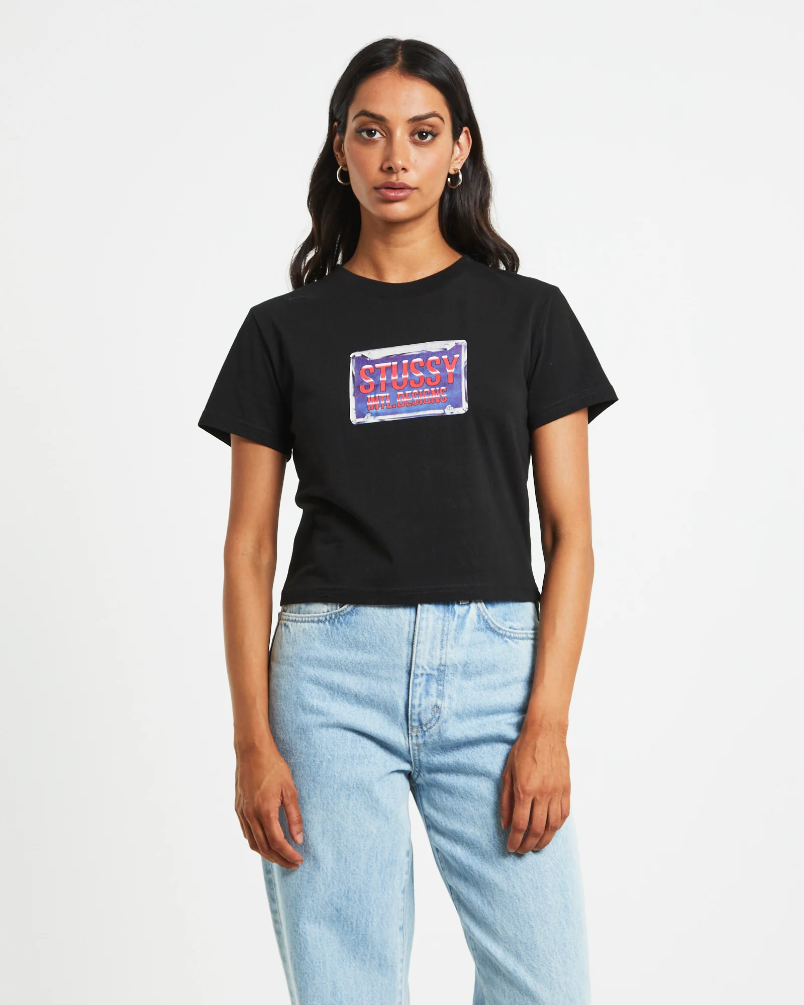 Plates Slim Tee in Black - Image 3