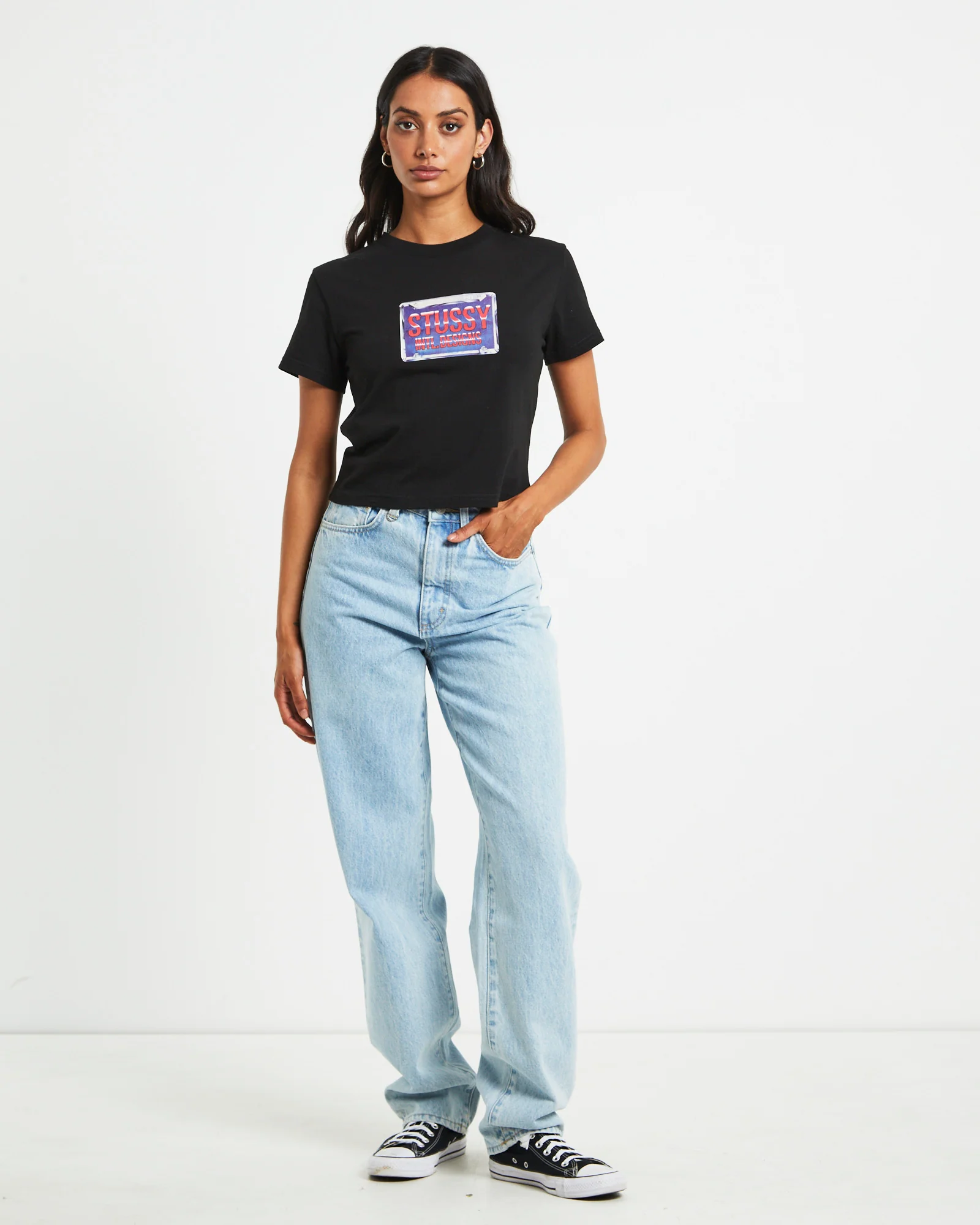 Plates Slim Tee in Black - Image 4