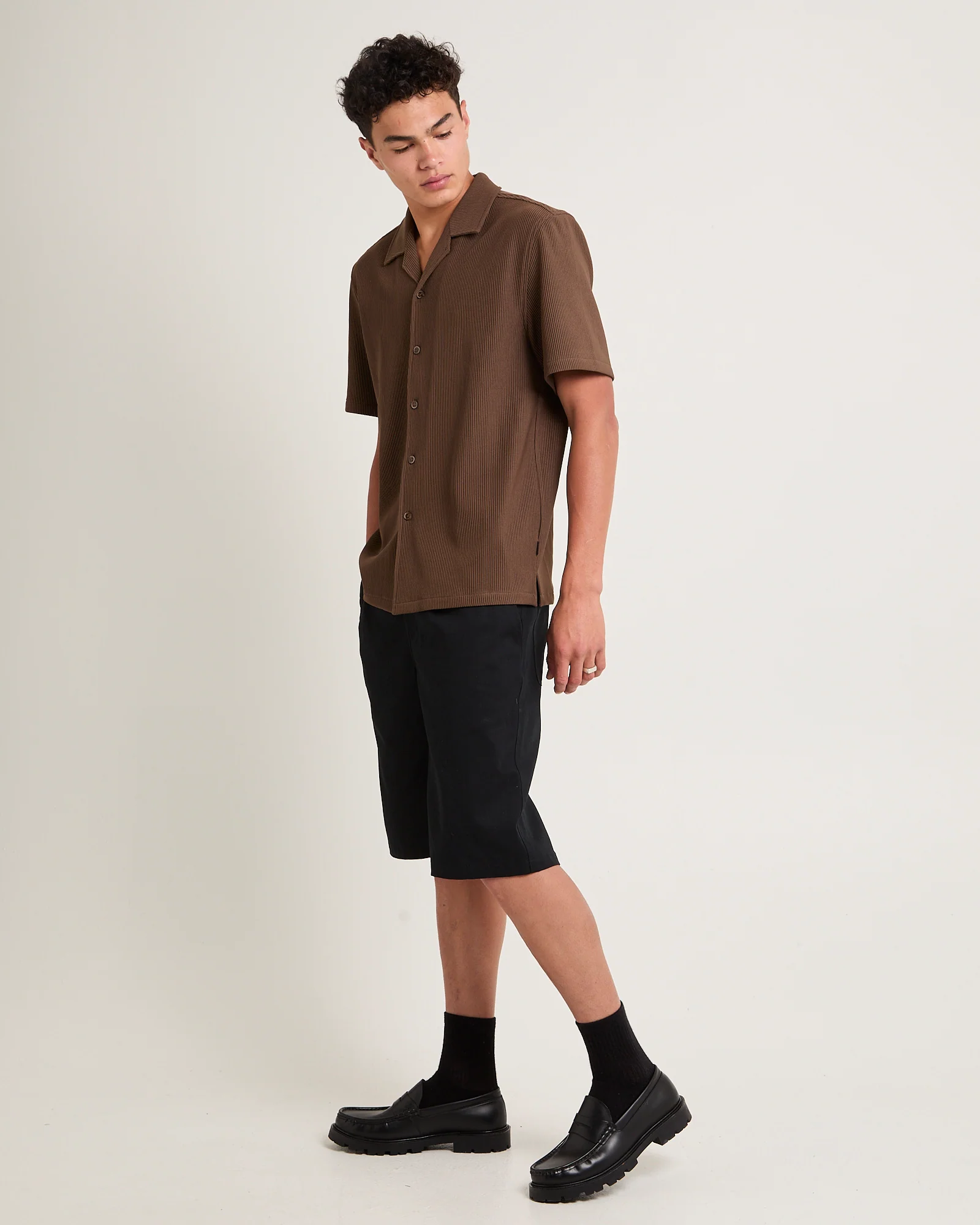 Pleated Resort Short Sleeve Shirt - Image 4