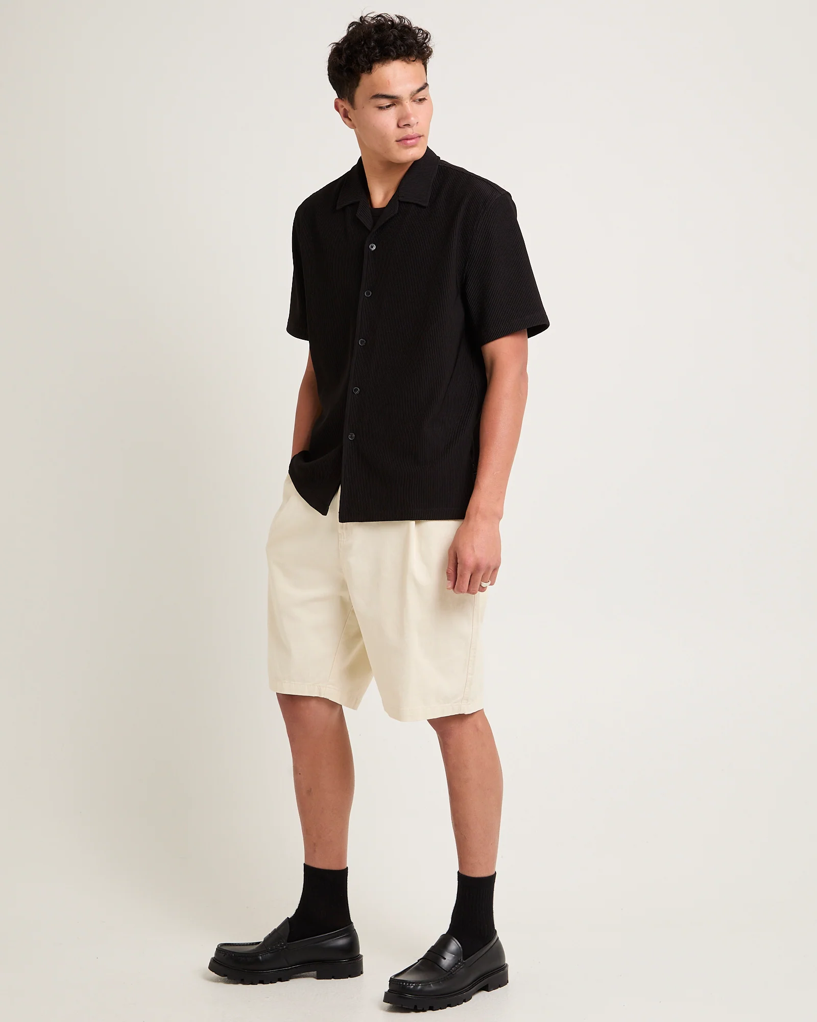 Pleated Resort Short SleeveShirt - Image 4