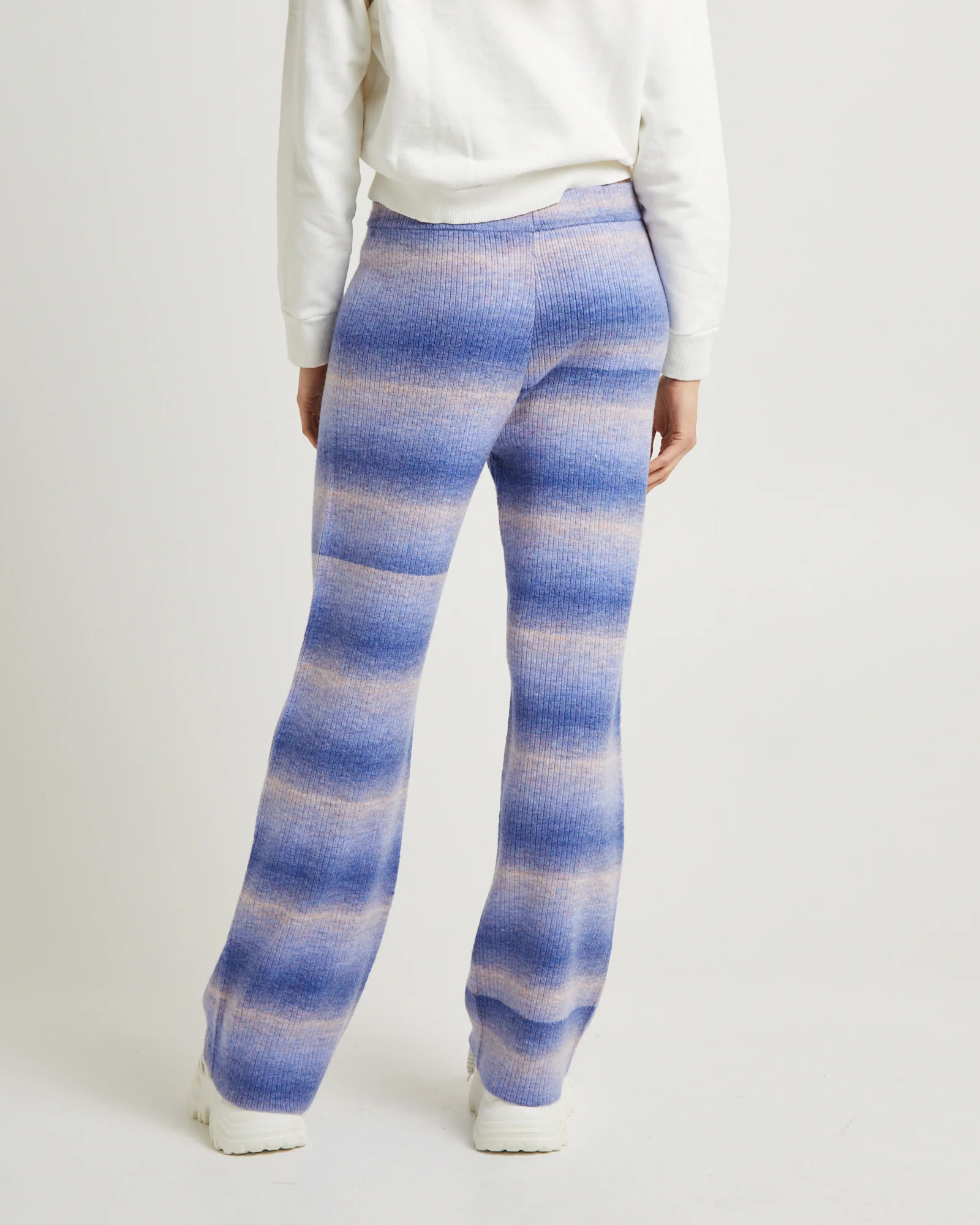 Pnoom Wide Leg Knit Pants Powder Blue - Image 2
