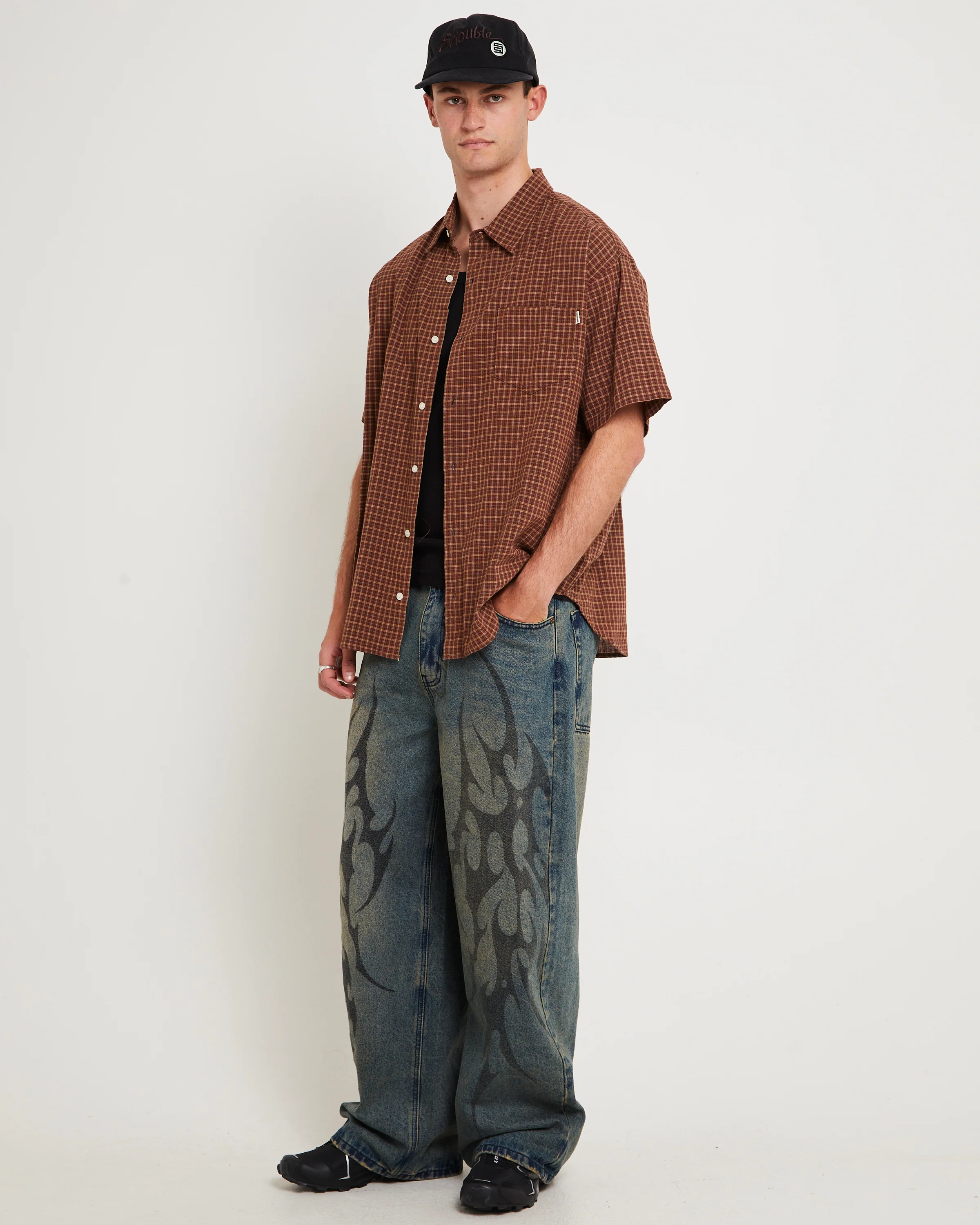 Point Plaid Summer Short Sleeve Shirt - Image 4