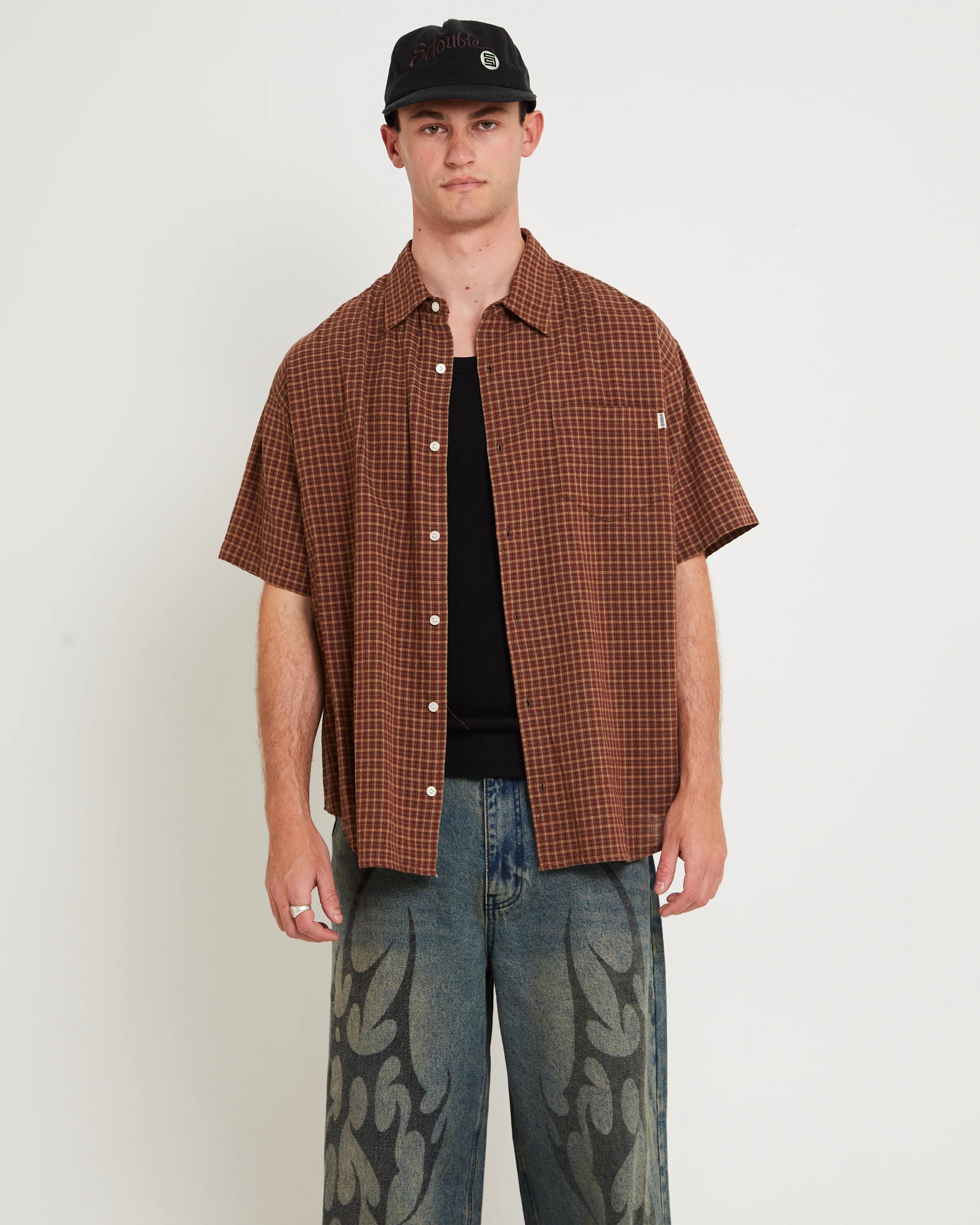 Point Plaid Summer Short Sleeve Shirt - Image 5