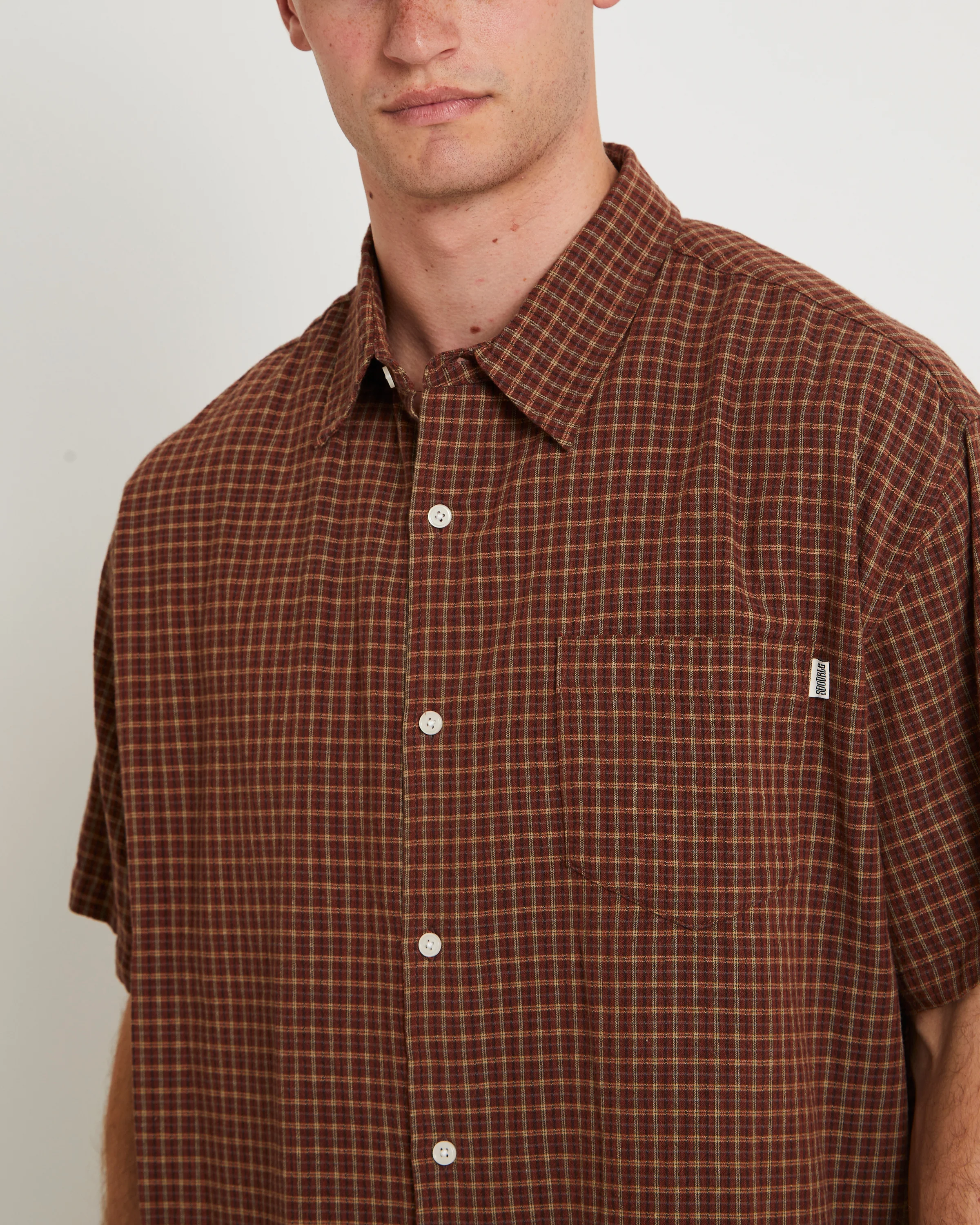 Point Plaid Summer Short Sleeve Shirt - Image 6