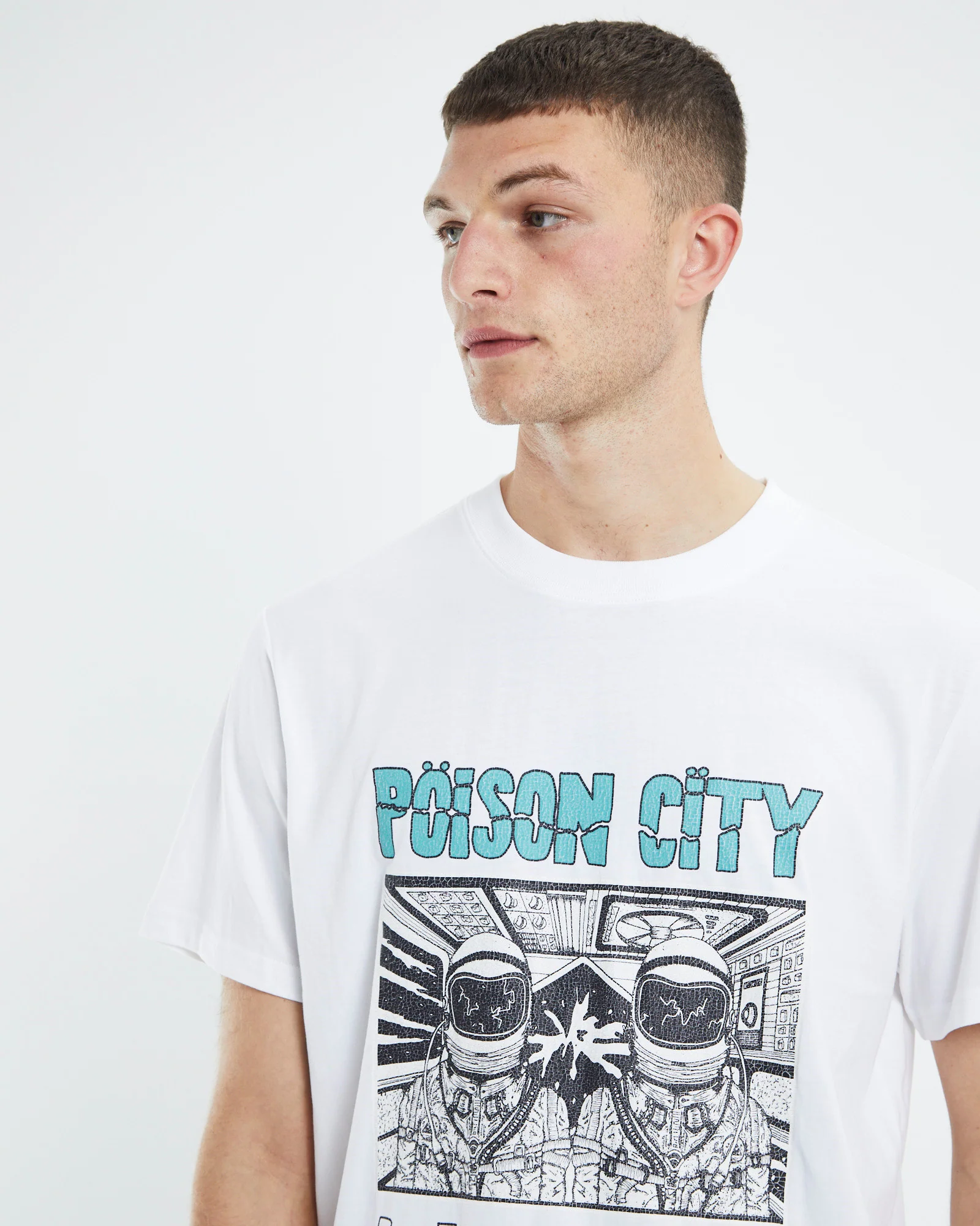 Poison City Band T-Shirt White - Image 5