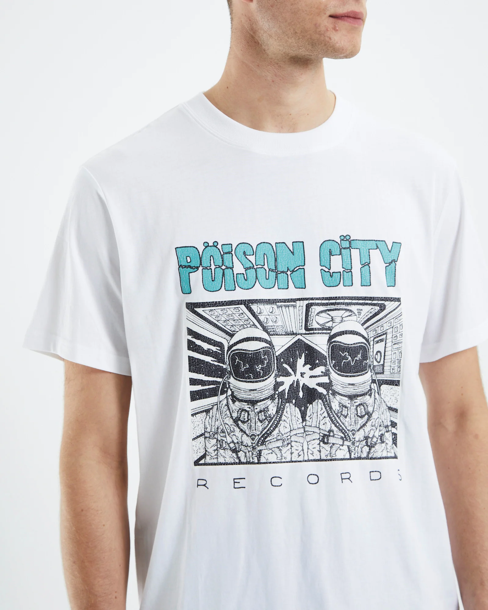 Poison City Band T-Shirt White - Image 6