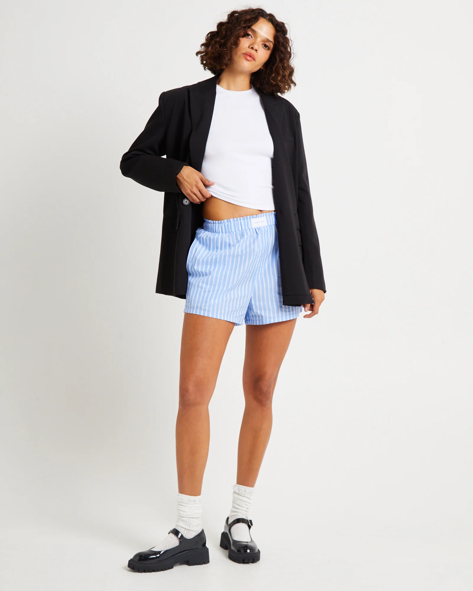 Poppy Poplin Stripe Shorts - Image 3