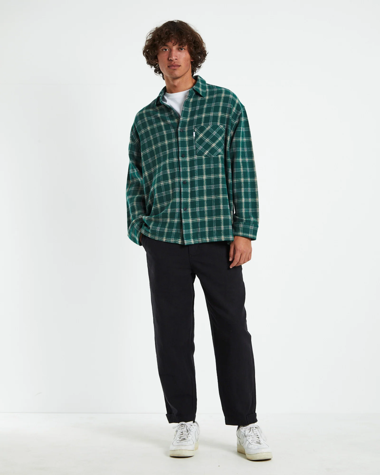 Portland Flanno Forest Green - Image 3
