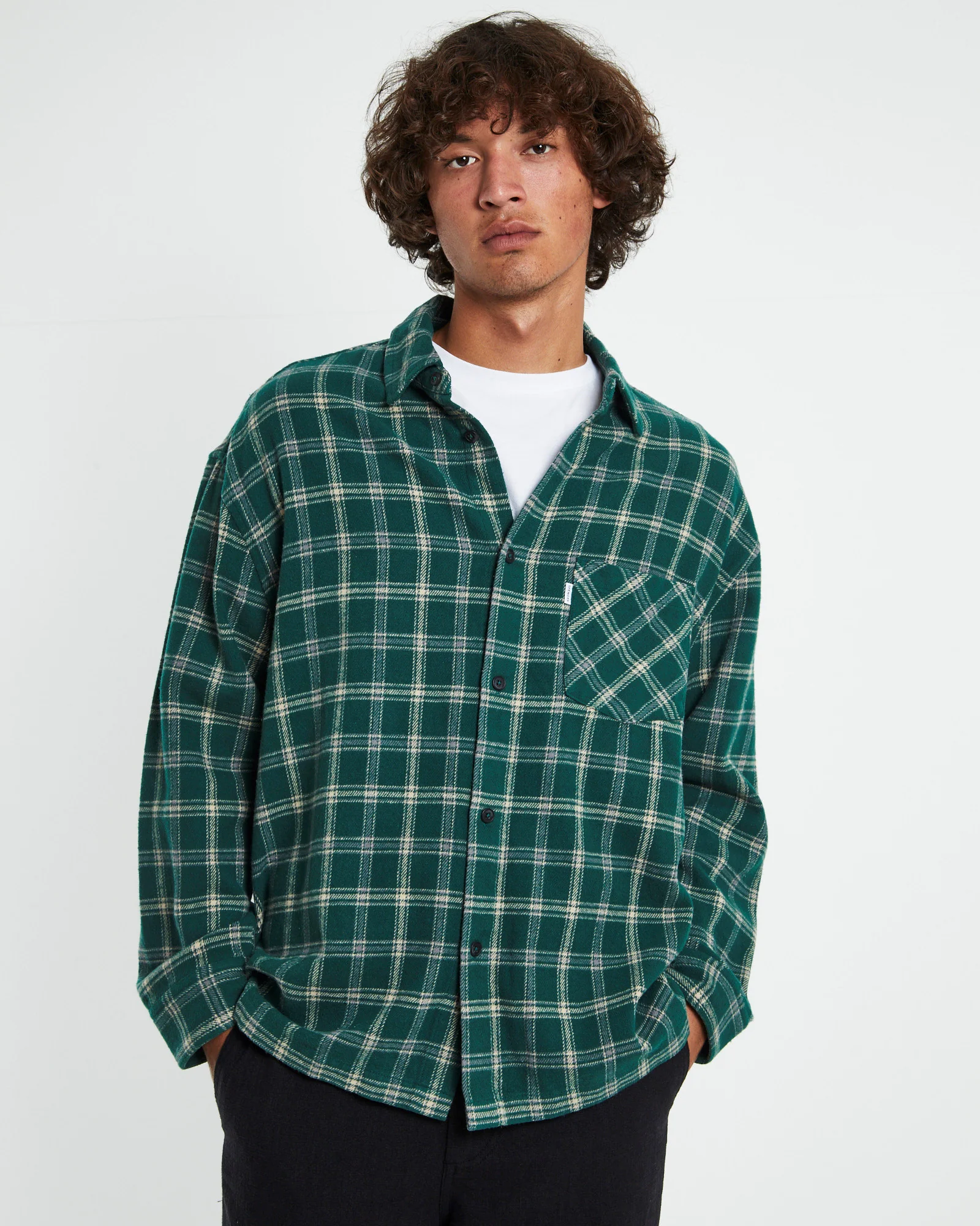 Portland Flanno Forest Green - Image 5