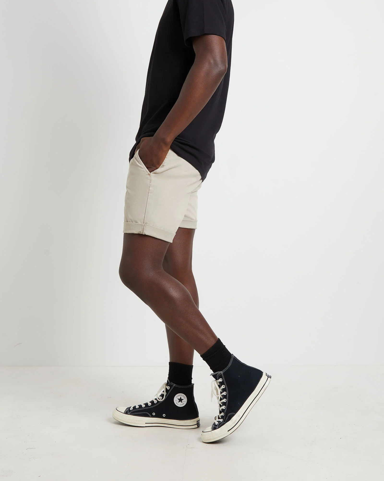 Preston Shorts in Bone - Image 4
