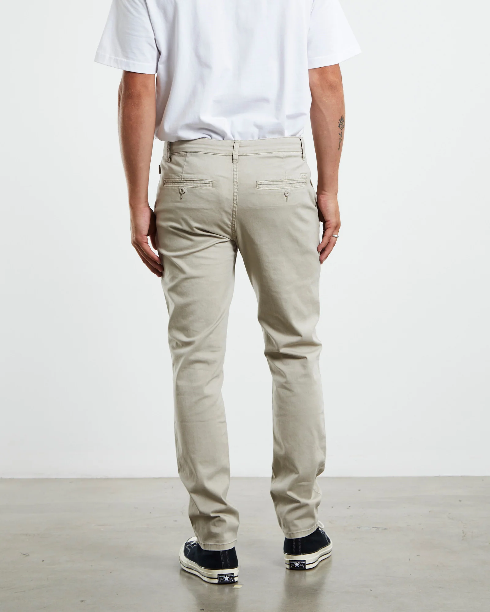 Preston Slim Chino Pants Bone - Image 2