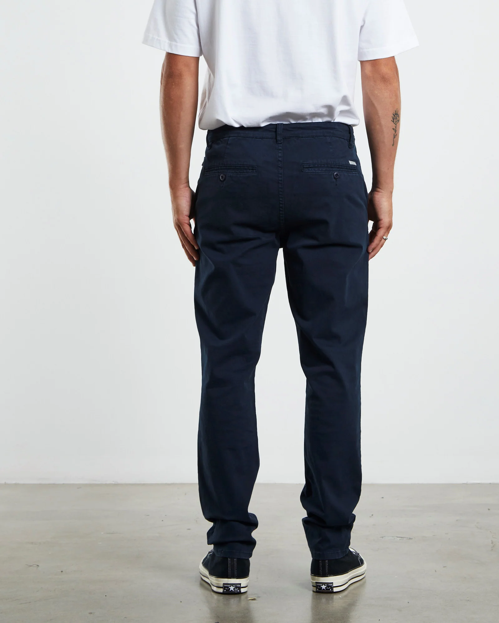 Preston Slim Chino Pants Navy - Image 2