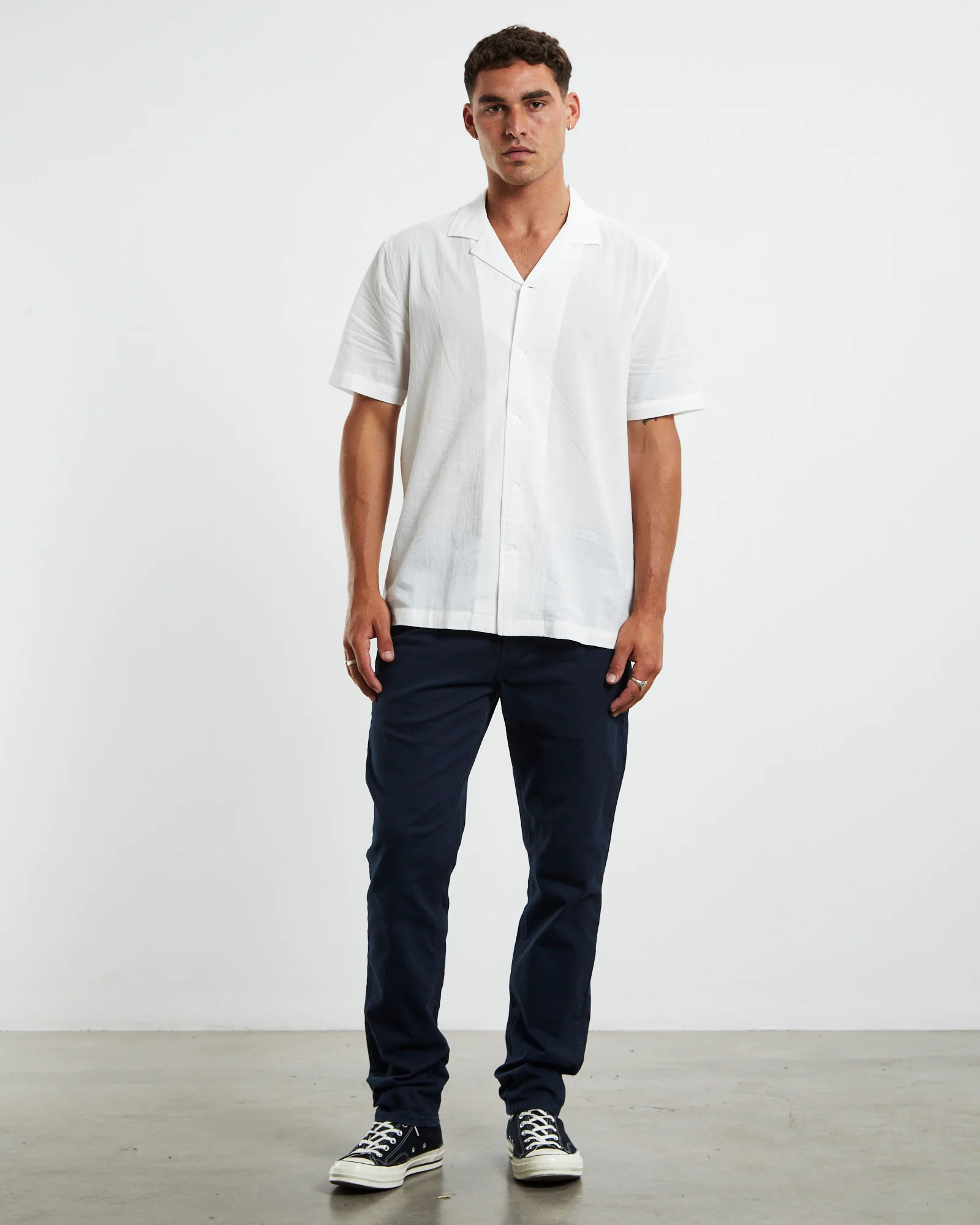 Preston Slim Chino Pants Navy - Image 3