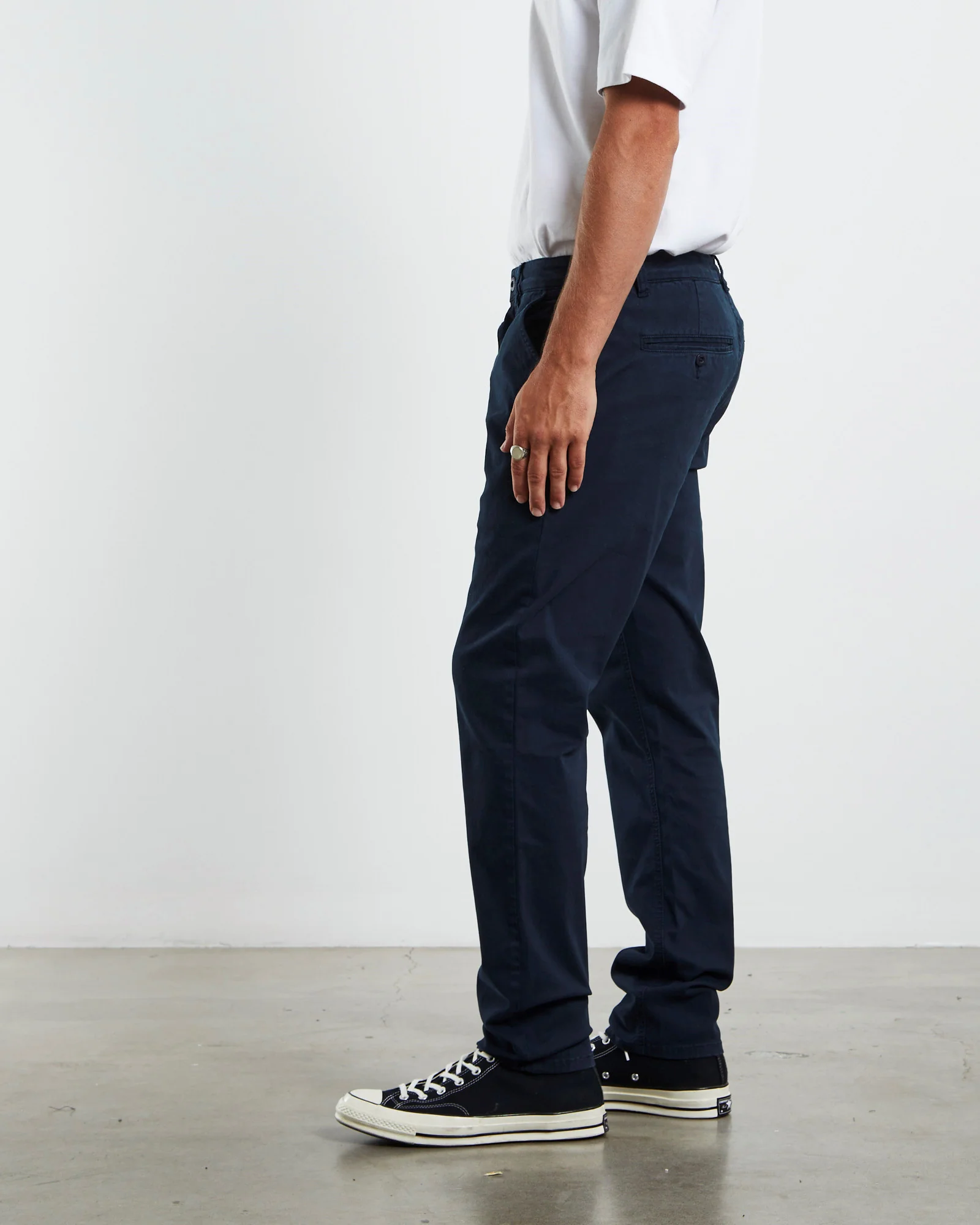 Preston Slim Chino Pants Navy - Image 4