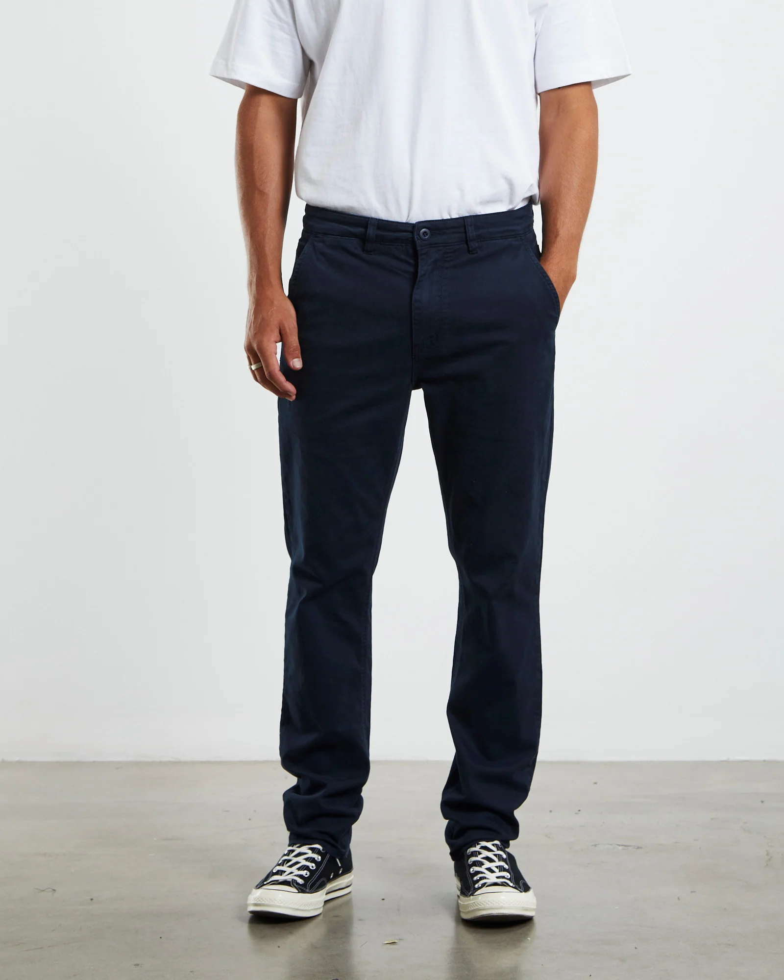 Preston Slim Chino Pants Navy - Image 5