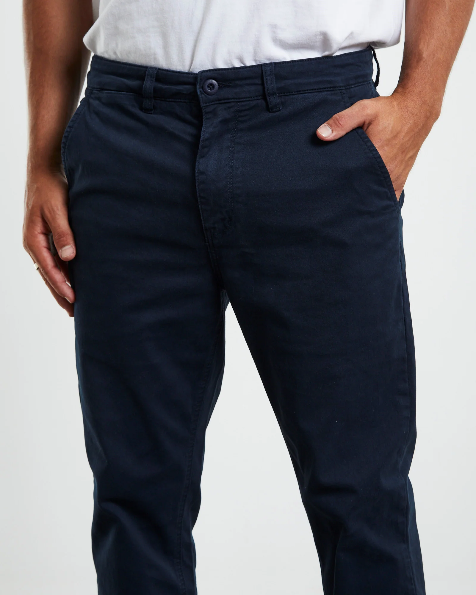 Preston Slim Chino Pants Navy - Image 6