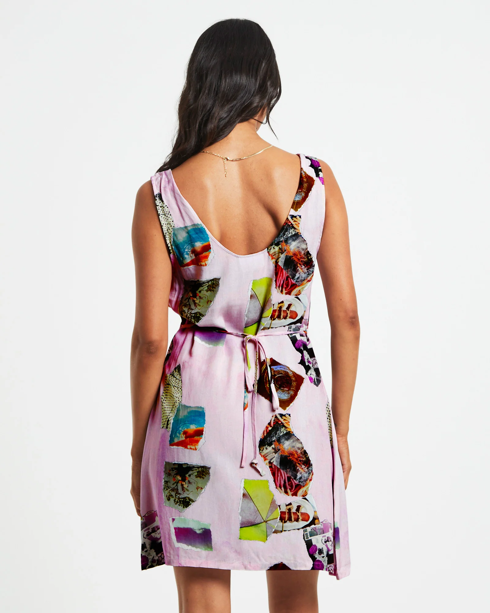 Primavera Mini Dress in Baby Pink - Image 2