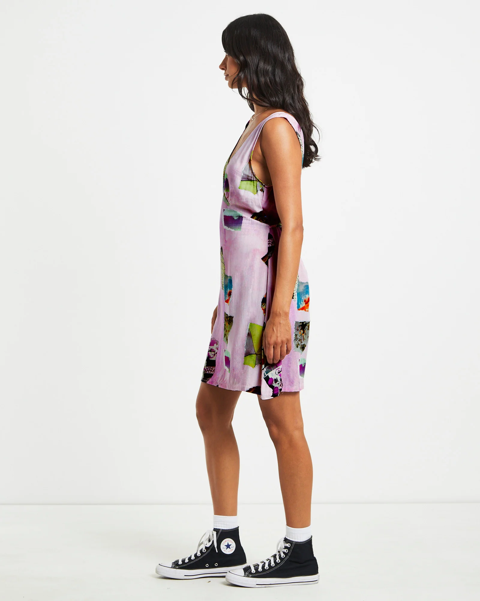 Primavera Mini Dress in Baby Pink - Image 4