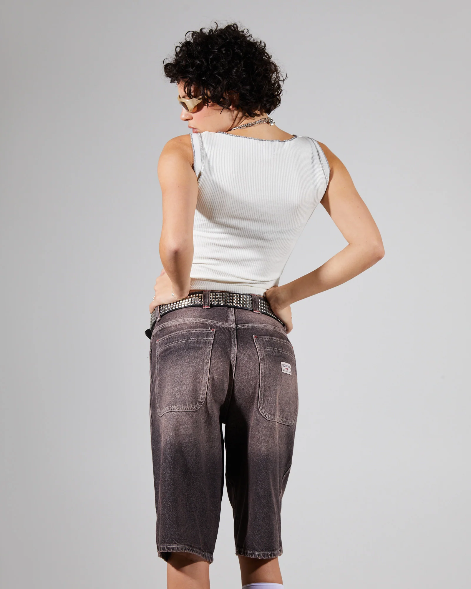 Print Splice Rib Tank Top - Image 2