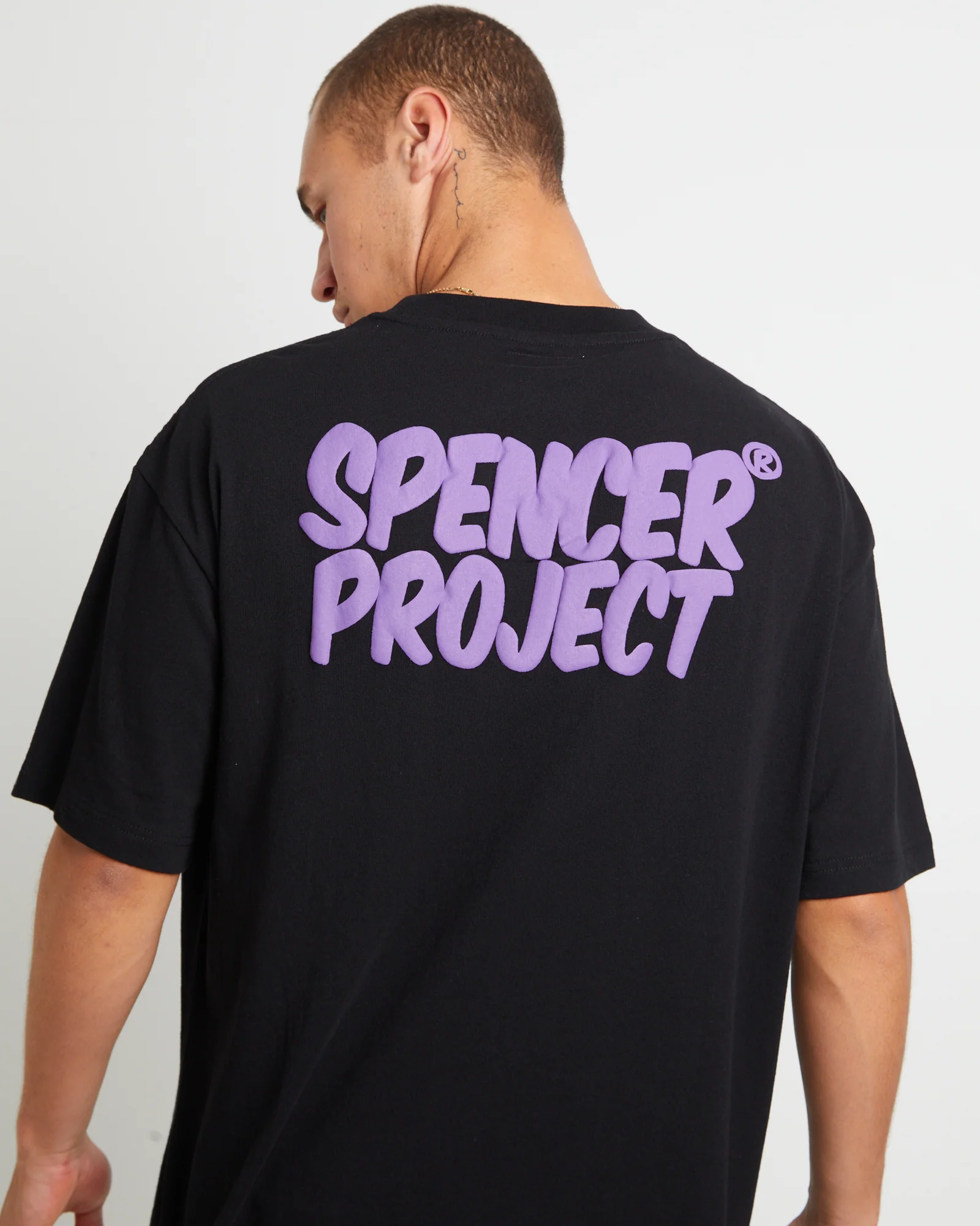 Puffy Short Sleeve T-Shirt in Black - Image 5