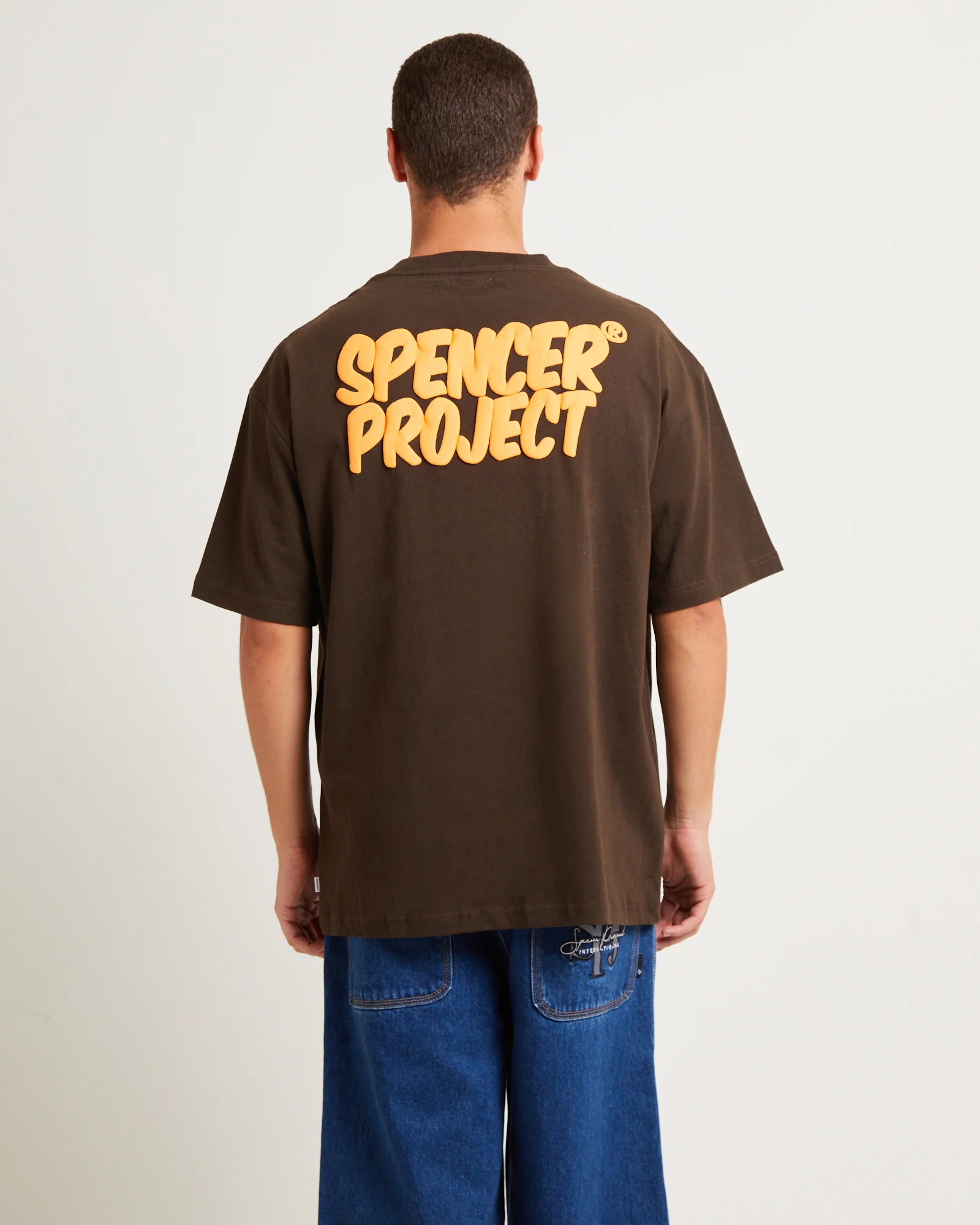 Puffy Short Sleeve T-Shirt in Brown - Image 2