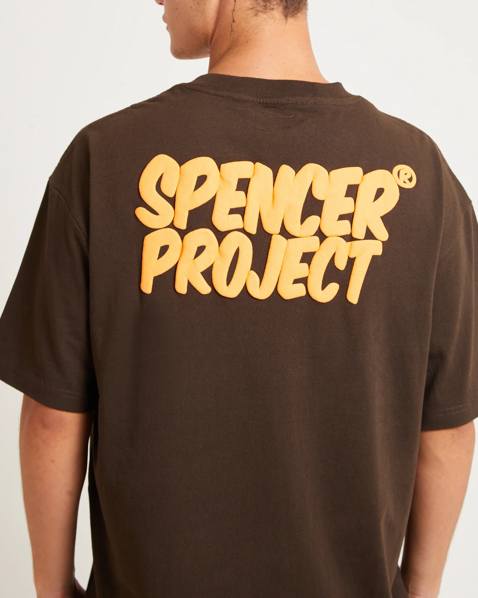 Puffy Short Sleeve T-Shirt in Brown - Image 5