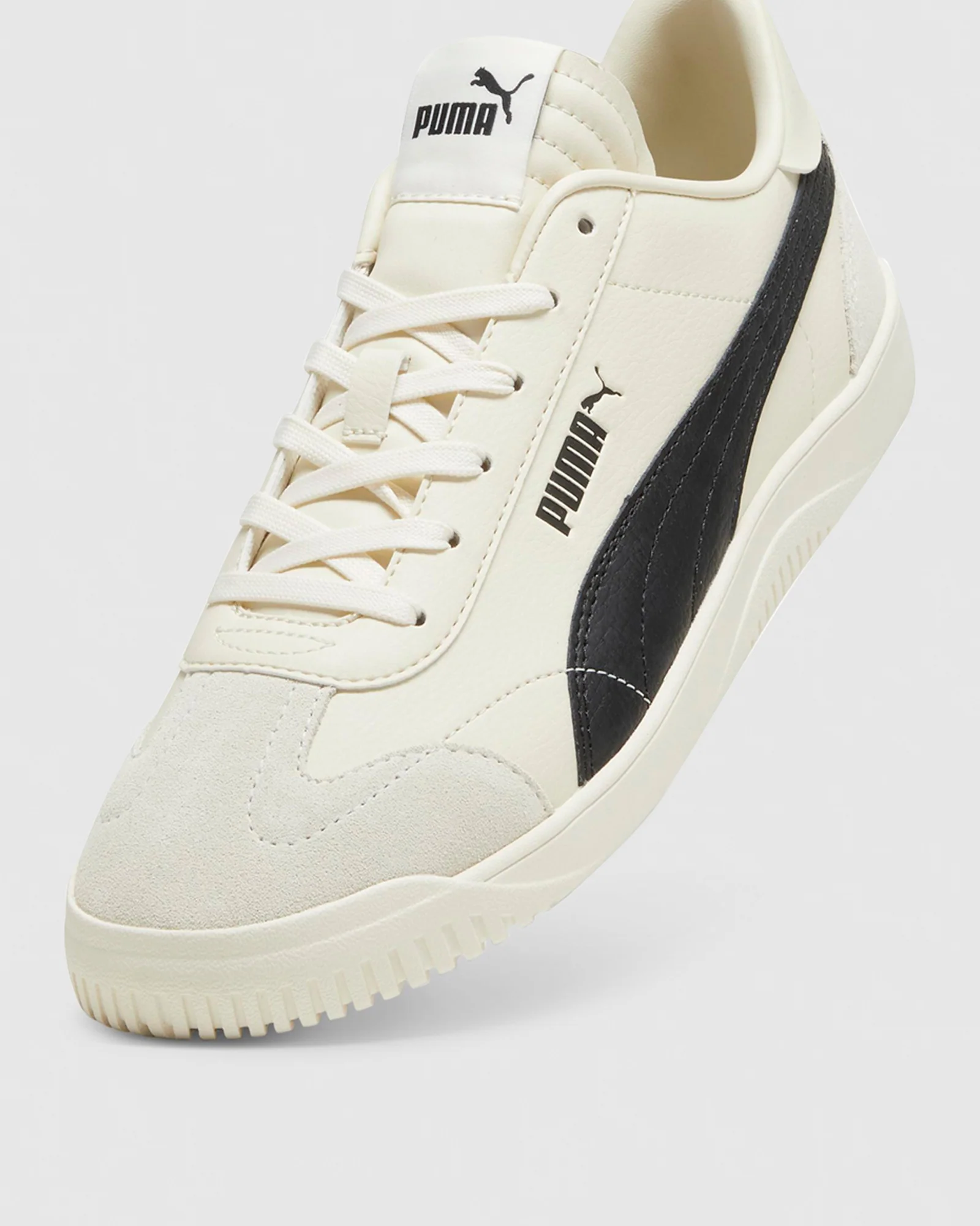 Puma Club 5V5 SD Vapor Sneakers in Ivory/Black - Image 3