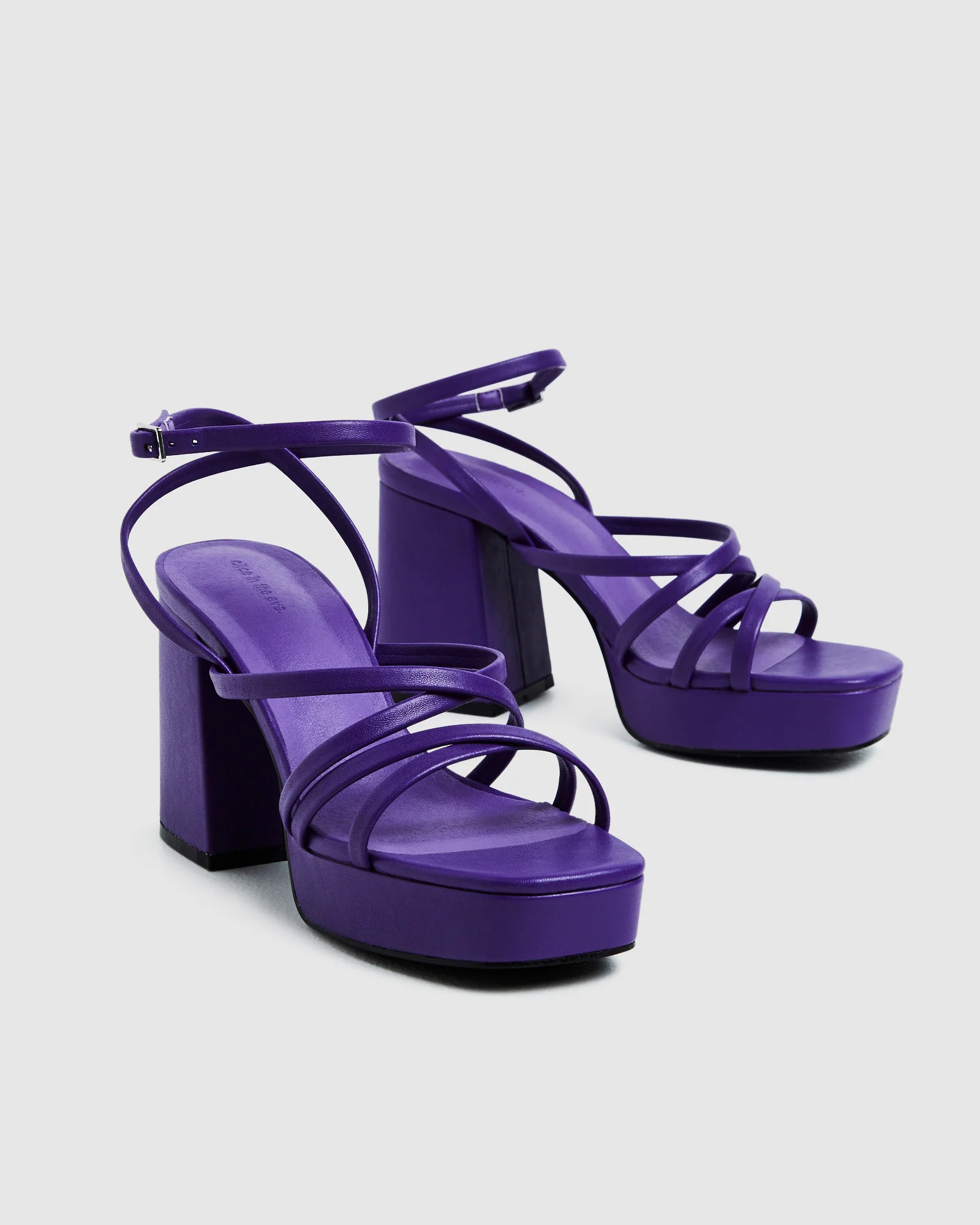 Pump It Platform Heels Violet - Image 4
