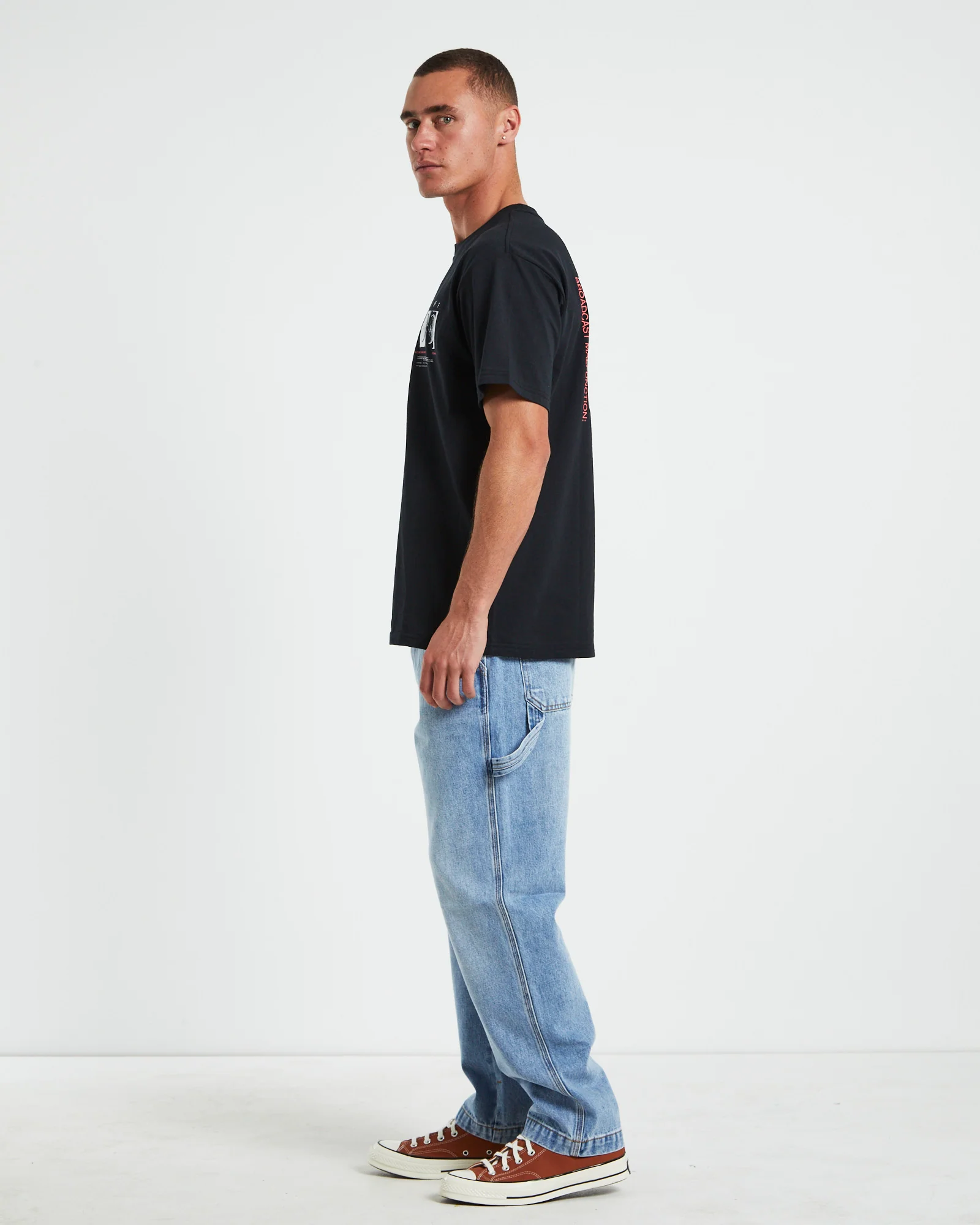 Quandary Short Sleeve T-Shirt in Black - Image 4
