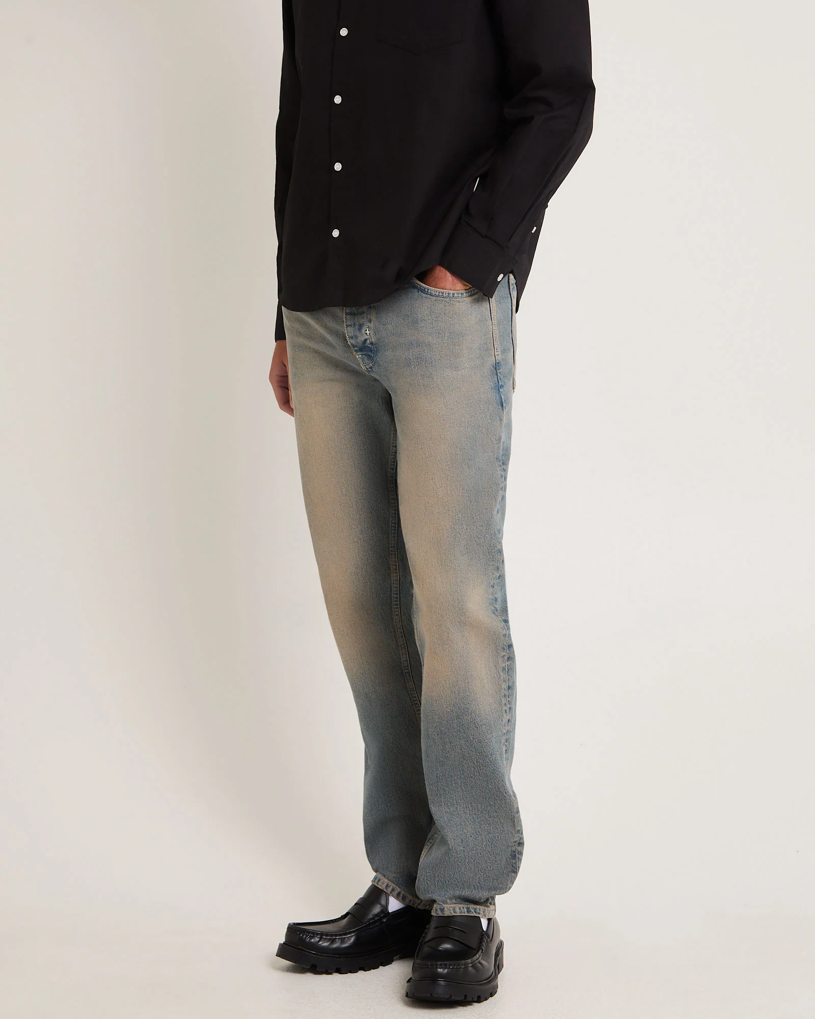 Ray Straight Denim Jeans Salt - Image 4