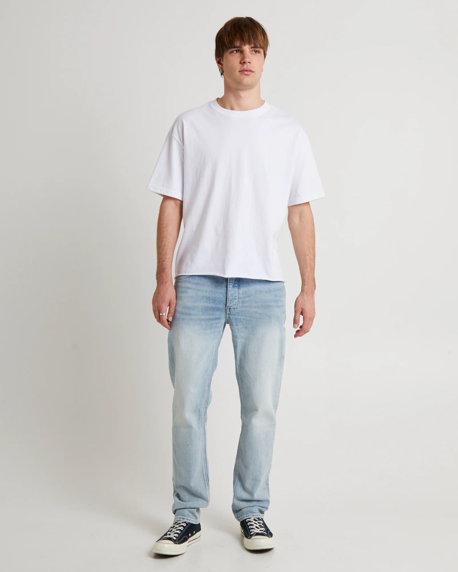 Ray Straight Slim Denim Jeans Light - Image 3