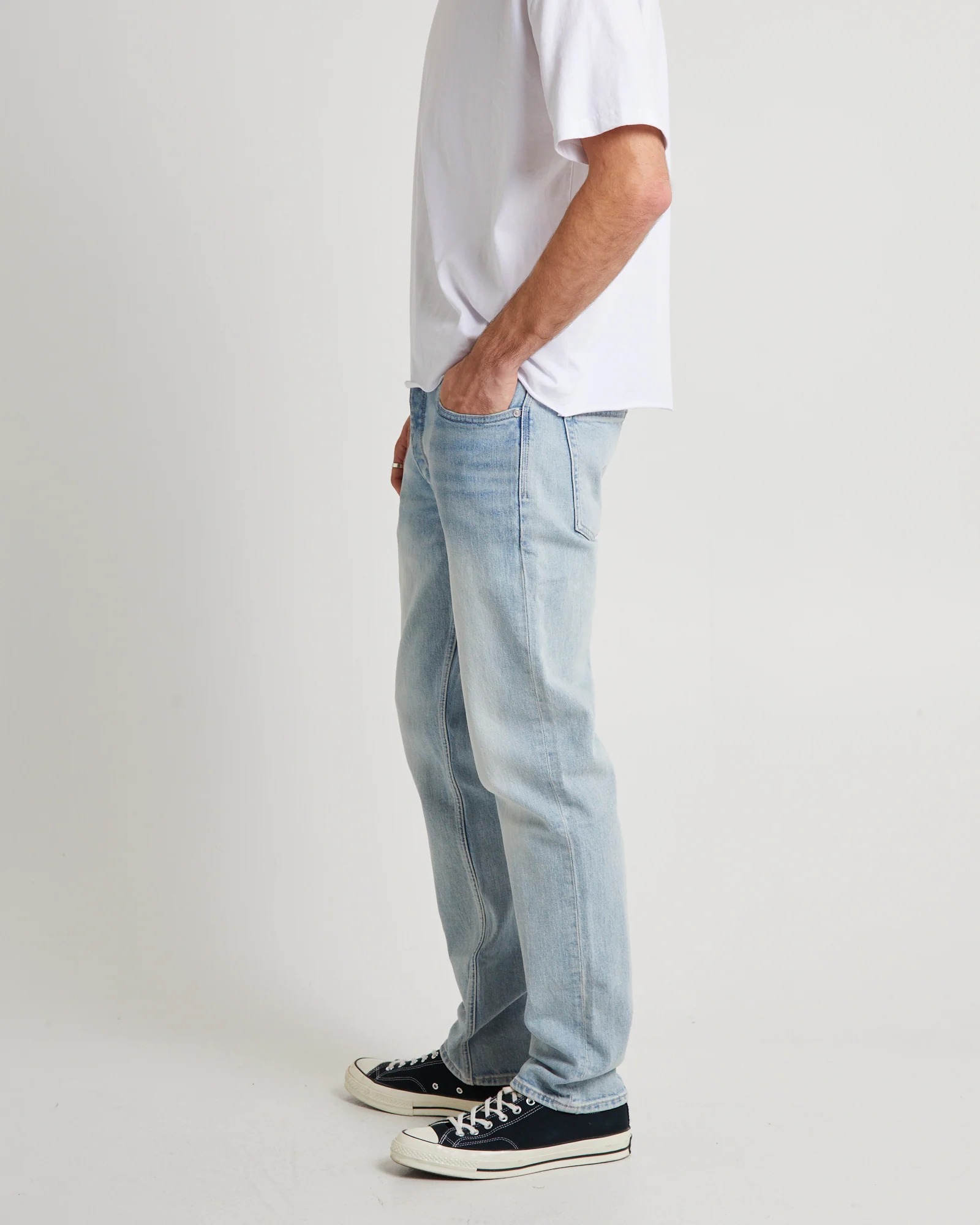 Ray Straight Slim Denim Jeans Light - Image 4