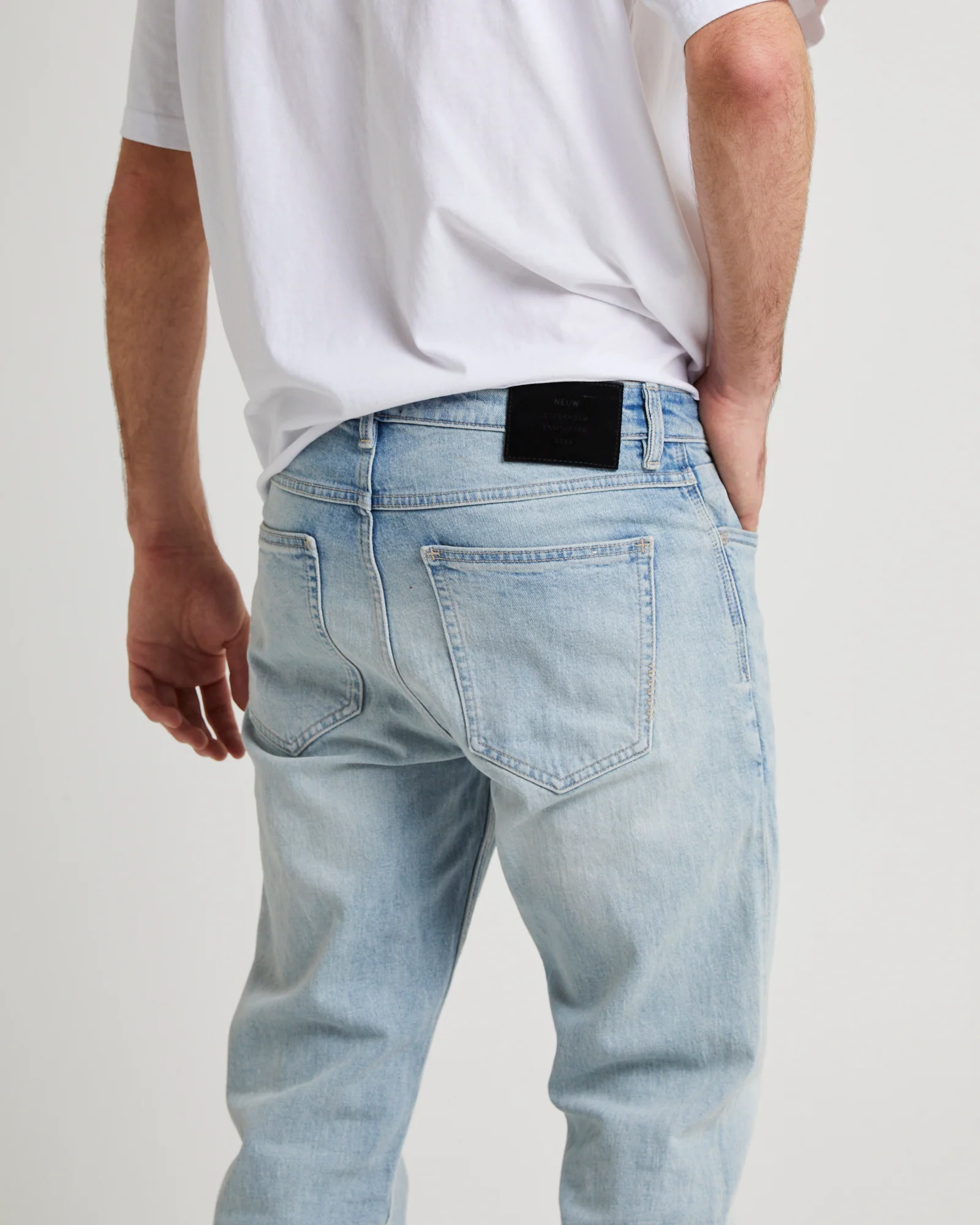 Ray Straight Slim Denim Jeans Light - Image 5
