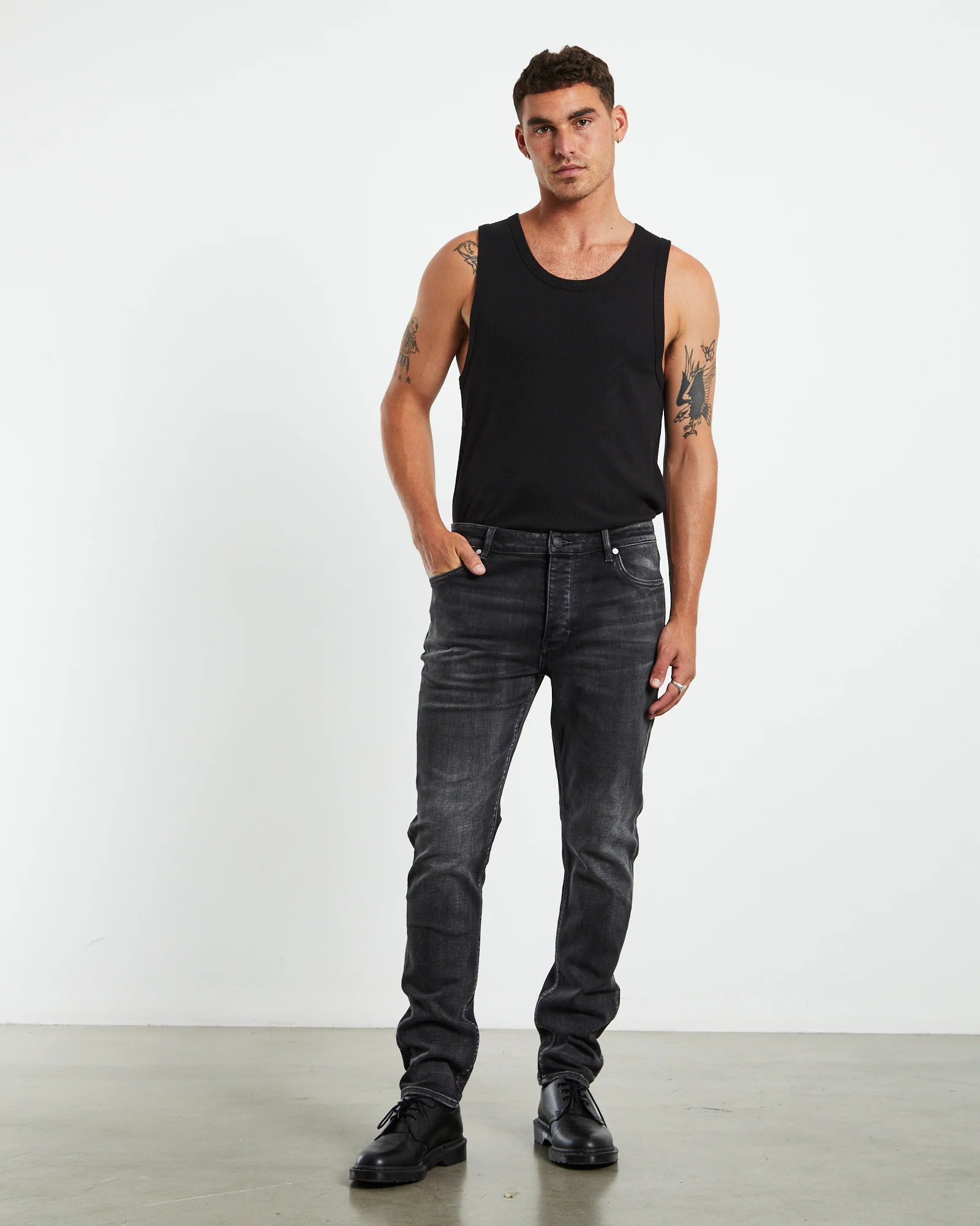 Ray Tapered Slim Jeans Interzone Black - Image 3