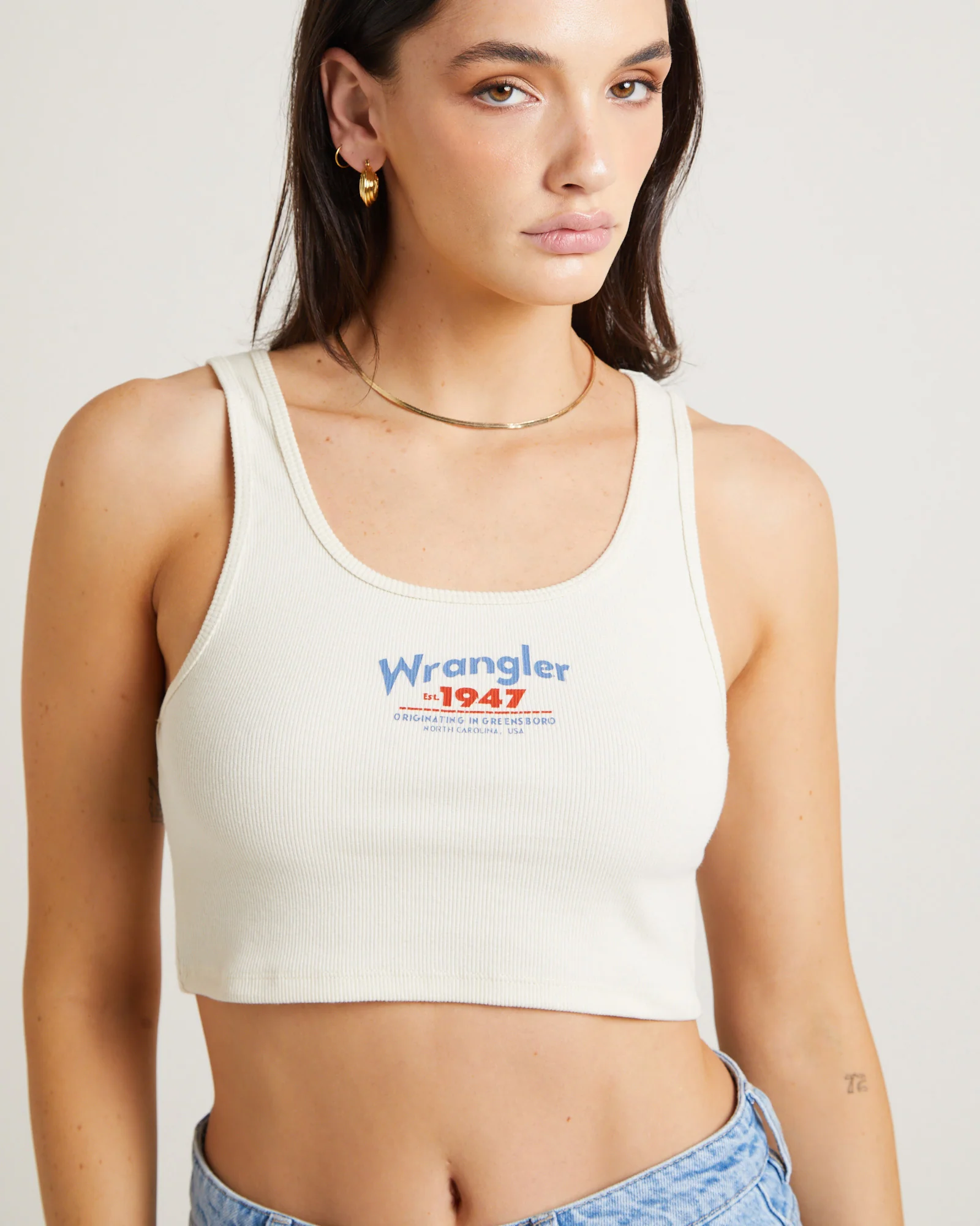 Reaction 1947 Tank Top in Ecru - Image 5